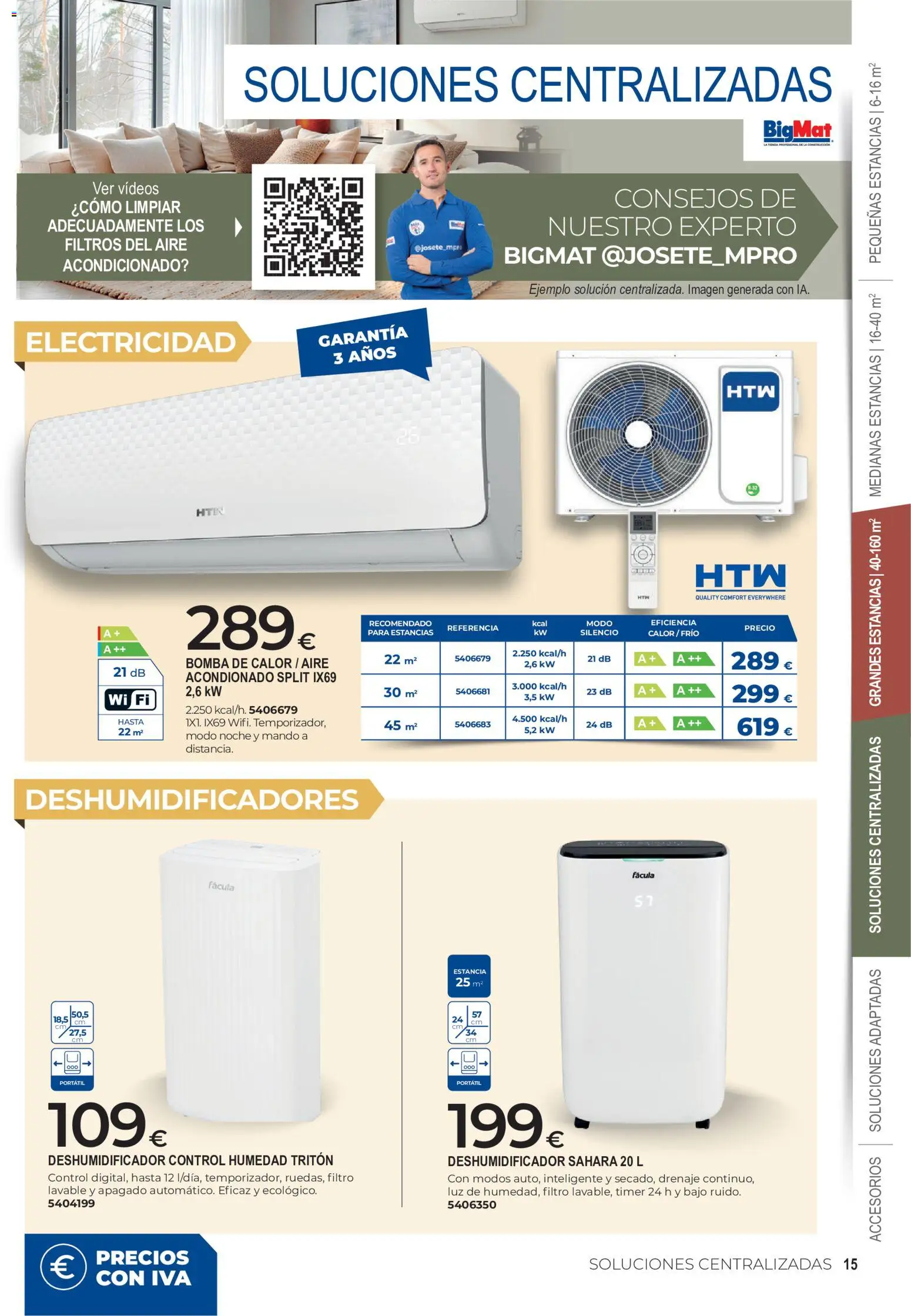 BigMat Calefacción │ válido desde el 05/10/2026 | Página: 15 | Productos: Portátil, Deshumidificador
