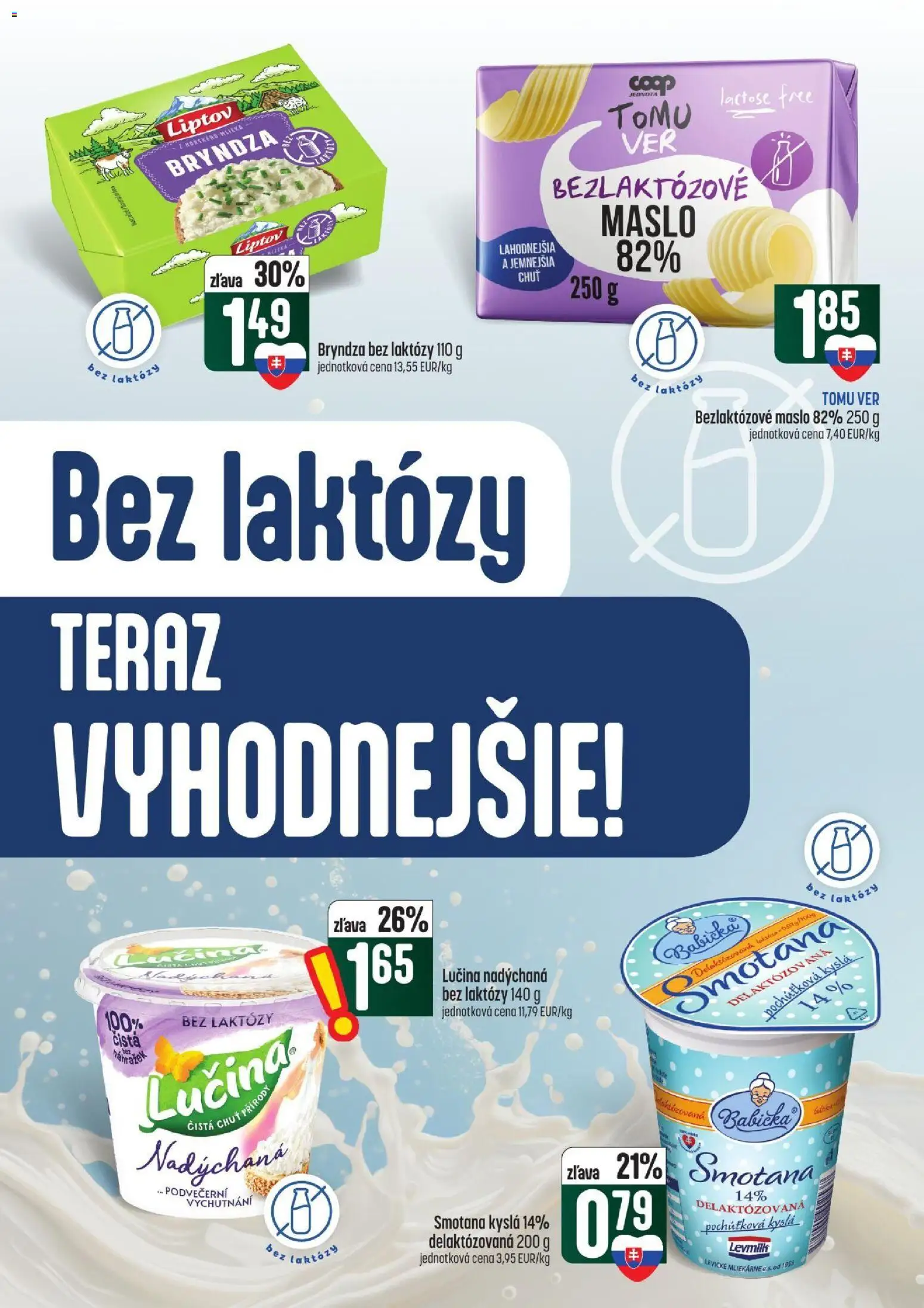 Nové COOP Jednota akcie – leták je platný od 15.10.2026 | Strana: 14 | Produkty: Maslo, Smotana, Bryndza