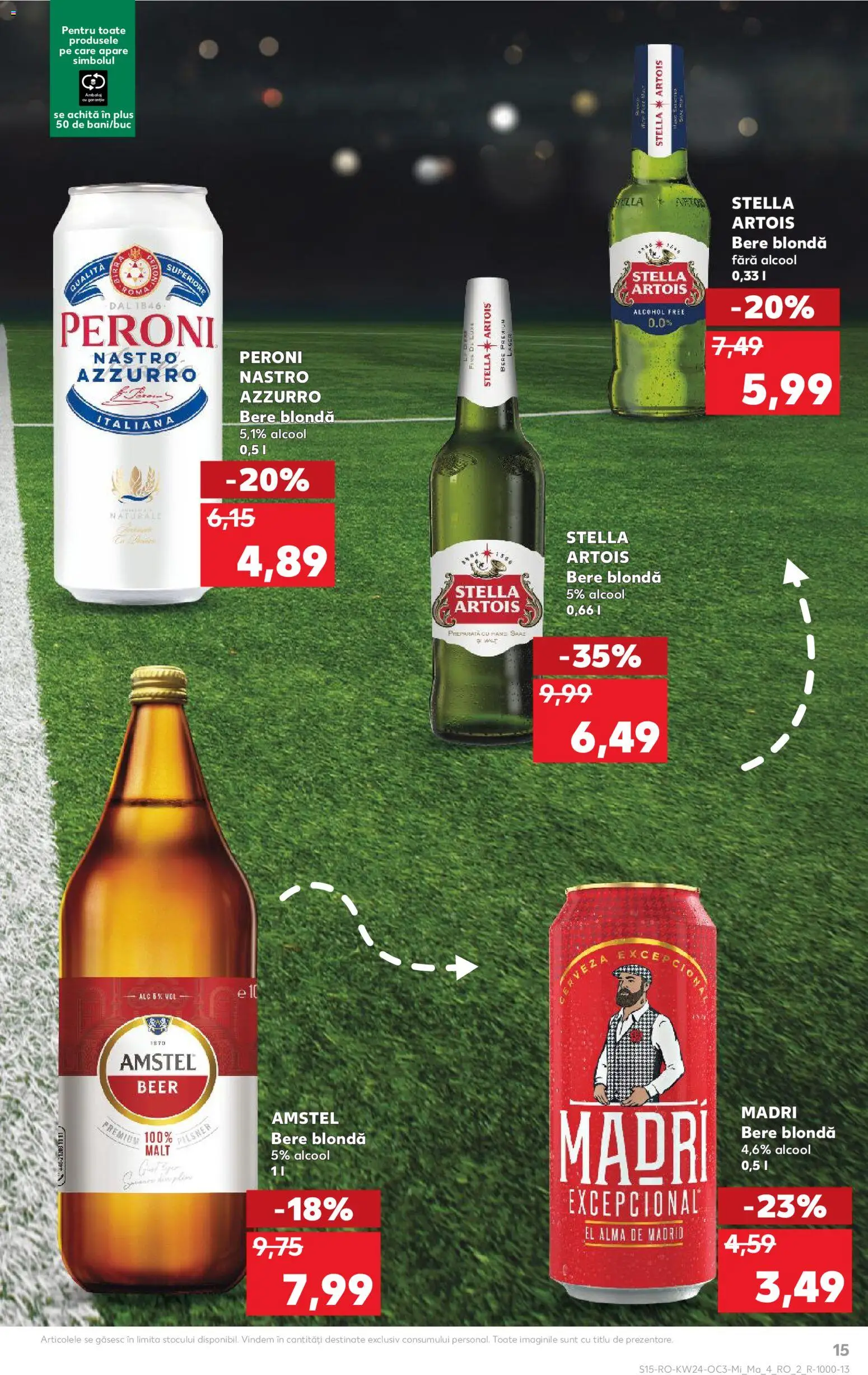 Noul catalog Kaufland – valabil de la 10.06.2026 | Pagină: 15 | Produse: Bere