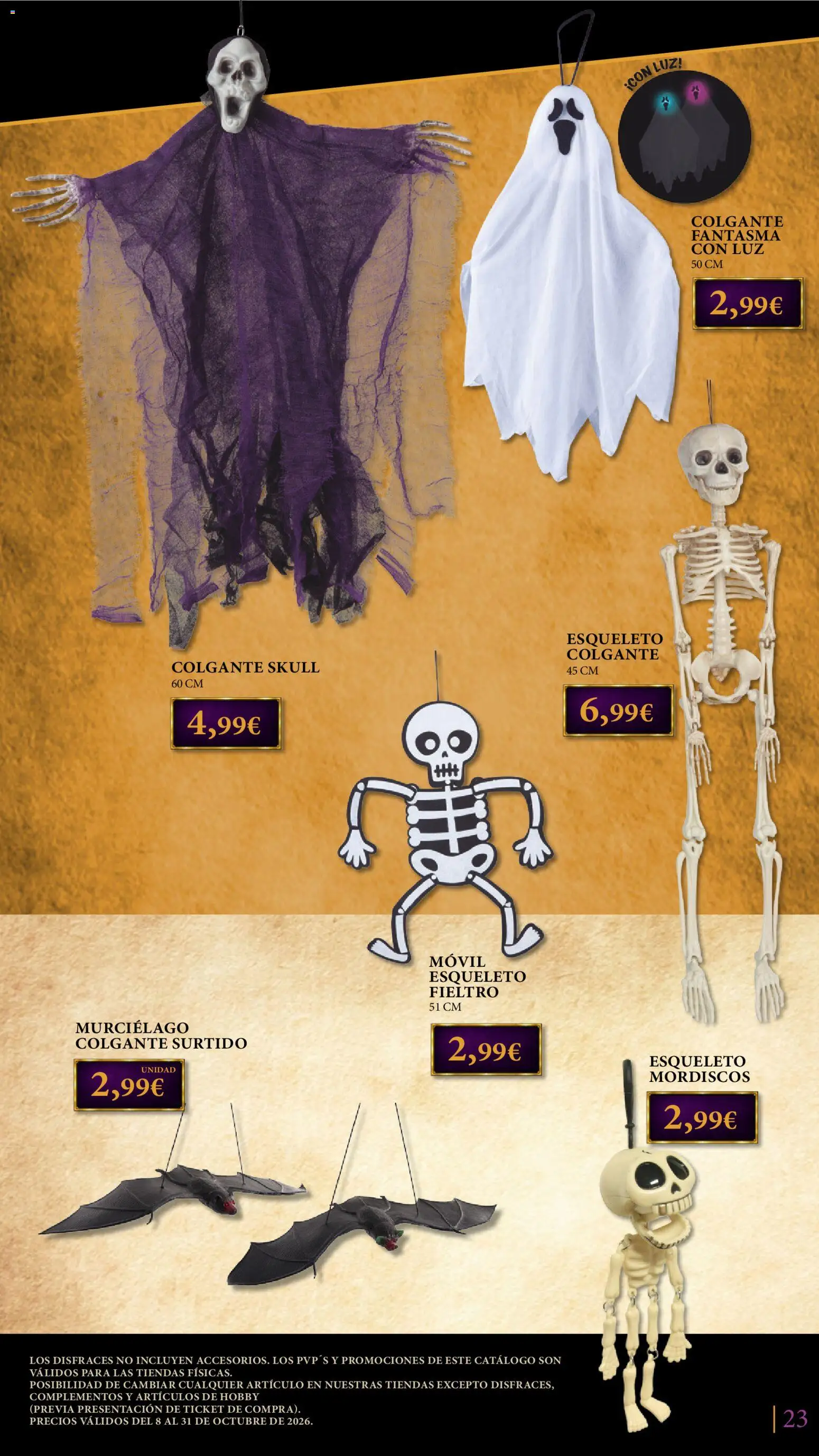 Toy Planet catálogo Disfraces Halloween │ válido desde el 08/10/2026 | Página: 23 | Productos: Móvil