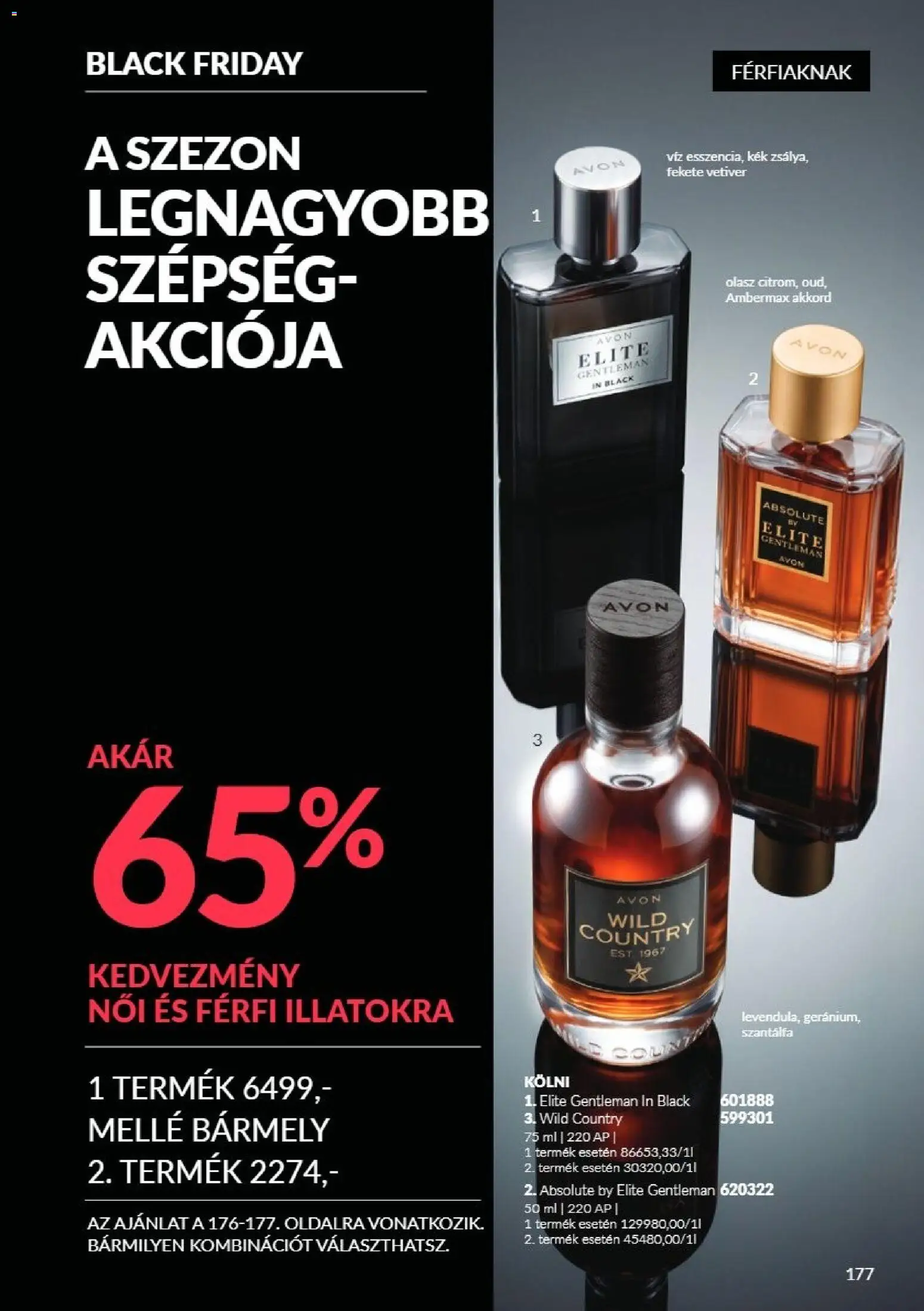 Avon akciós ujság - amely érvényes a következő dátumtól: 2026.11.01. | Oldal: 177 | Termékek: Kölni, Víz