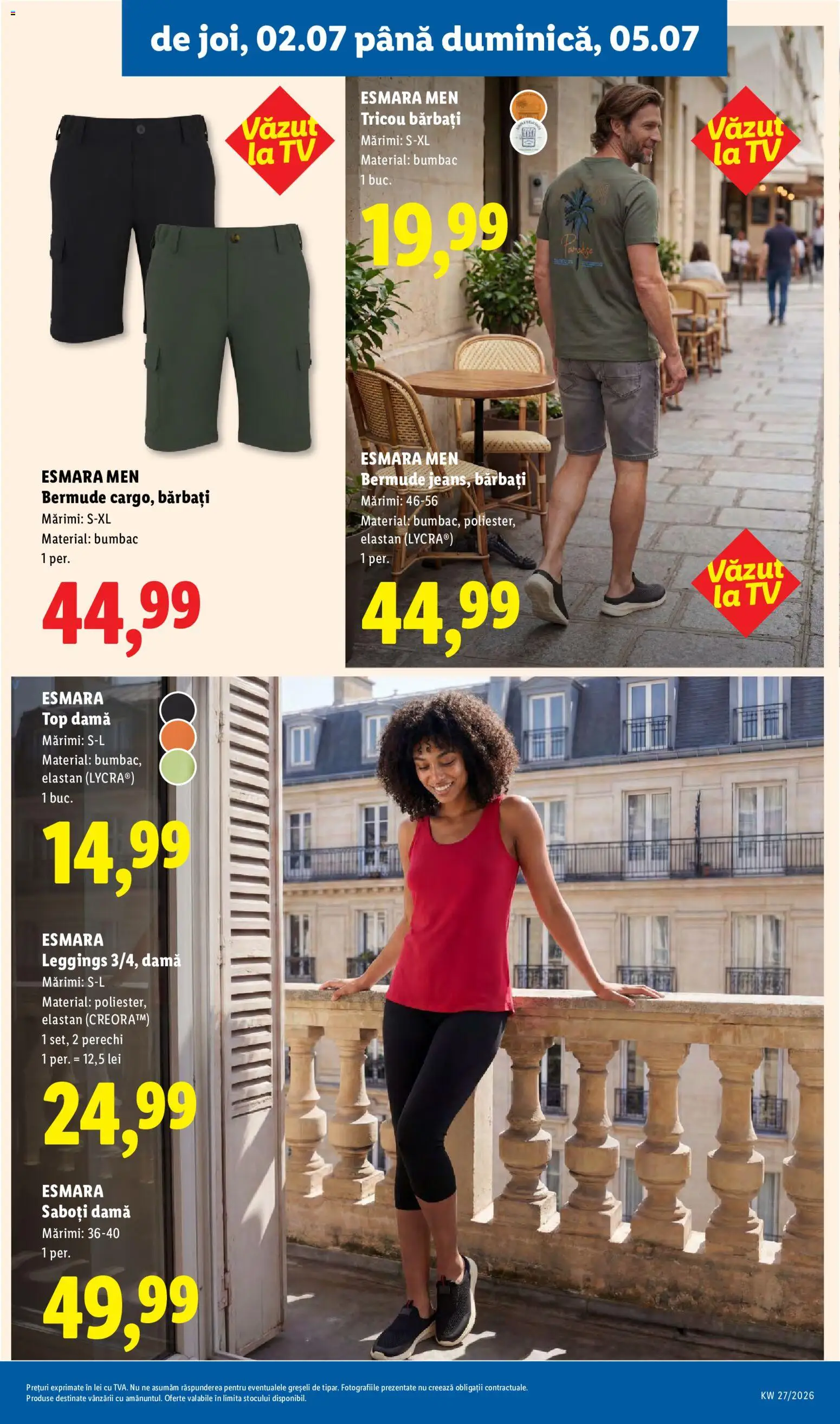 Noul catalog Lidl – valabil de la 29.06.2026 | Pagină: 83 | Produse: Top, Tricou