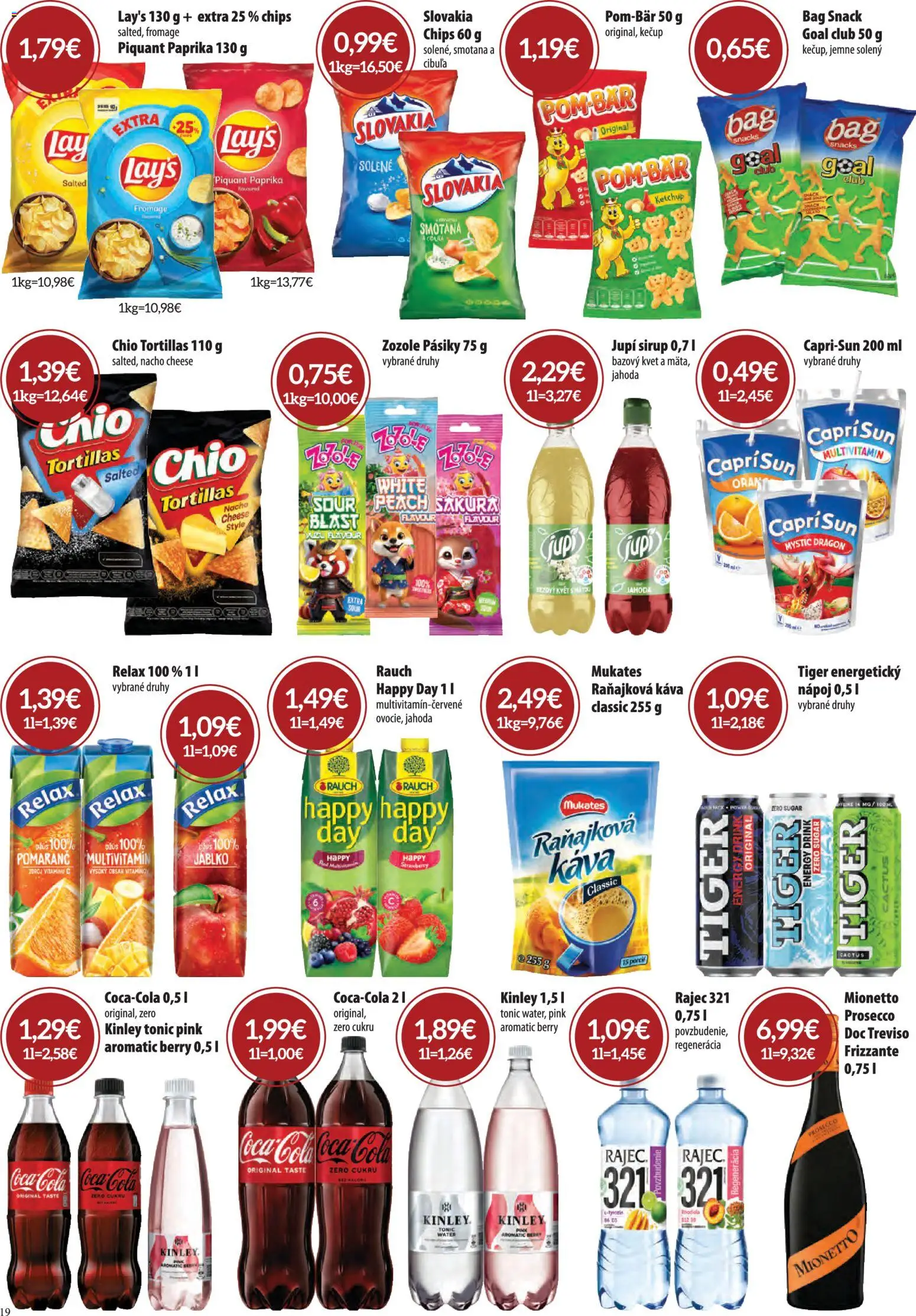Nové CBA Verex akcie – leták je platný od 03.09.2026 | Strana: 19 | Produkty: Paprika, Multivitamín, Smotana, Rajec