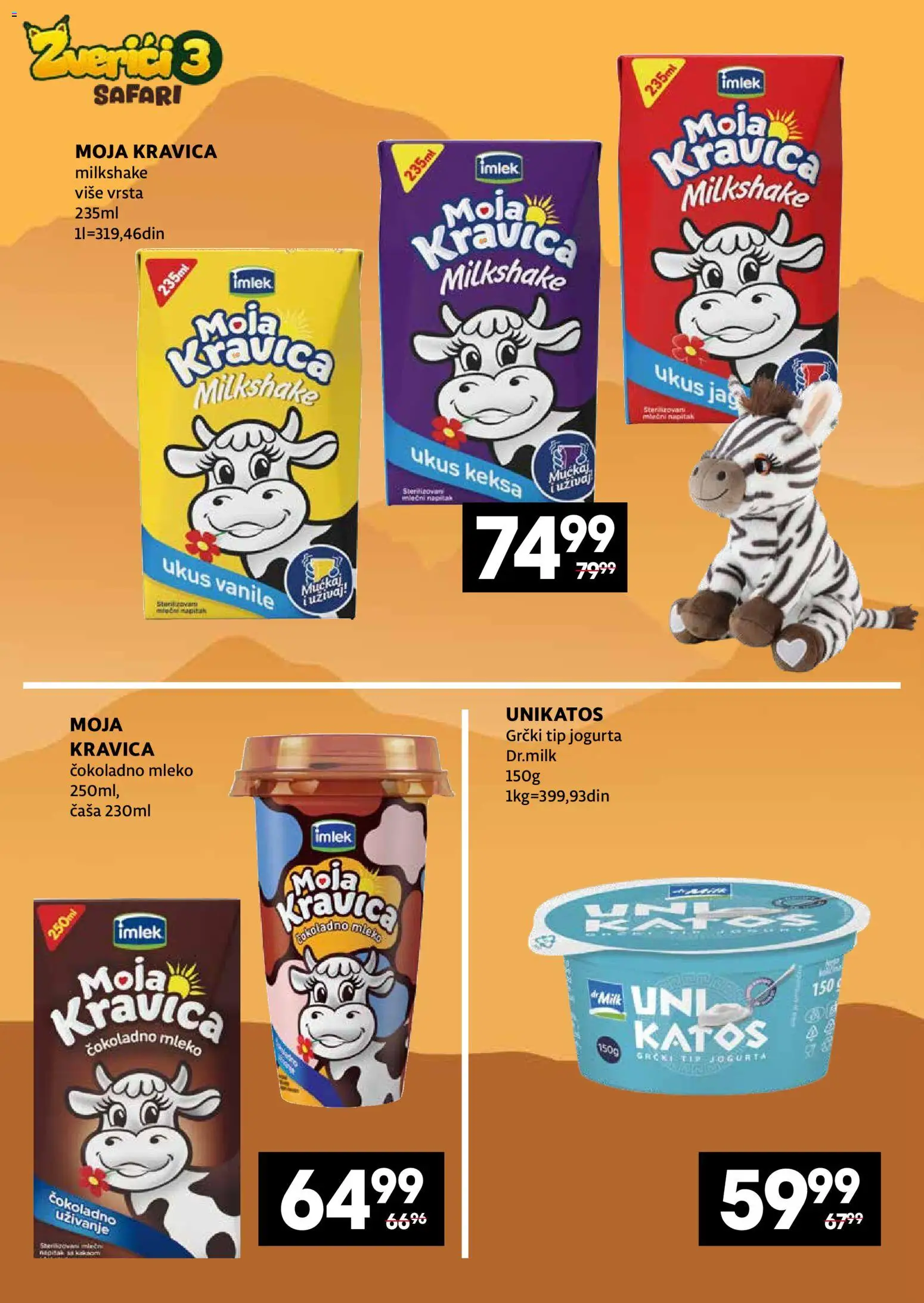 Mercator katalog - važi od 20.04.2026 | Strana: 4 | Proizvode: Čokoladno mleko, Moja kravica, Mleko