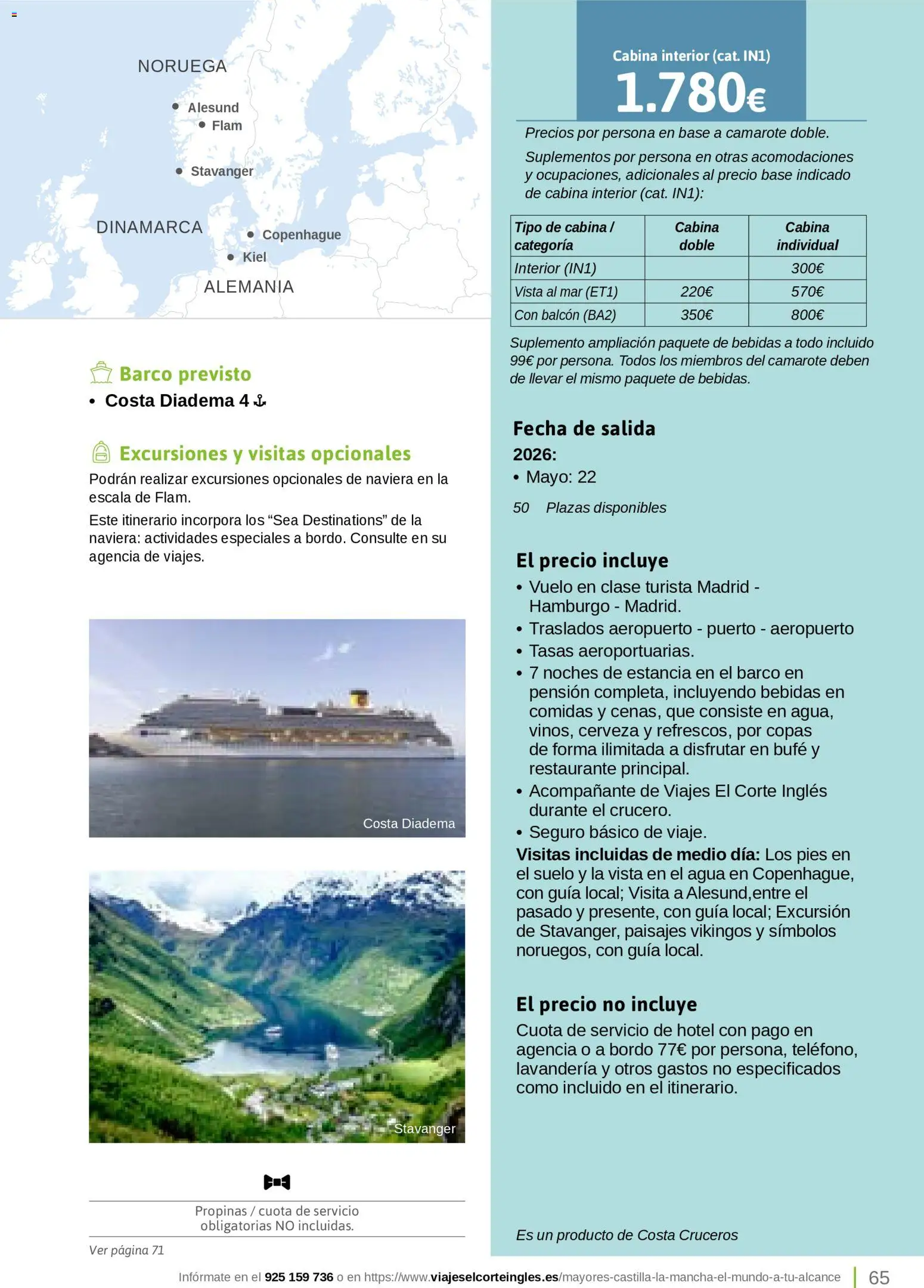 Viajes El Corte Inglés Turismo Social Castilla La Mancha │ válido desde el 01.04.2026 | Página: 65 | Productos: Cerveza