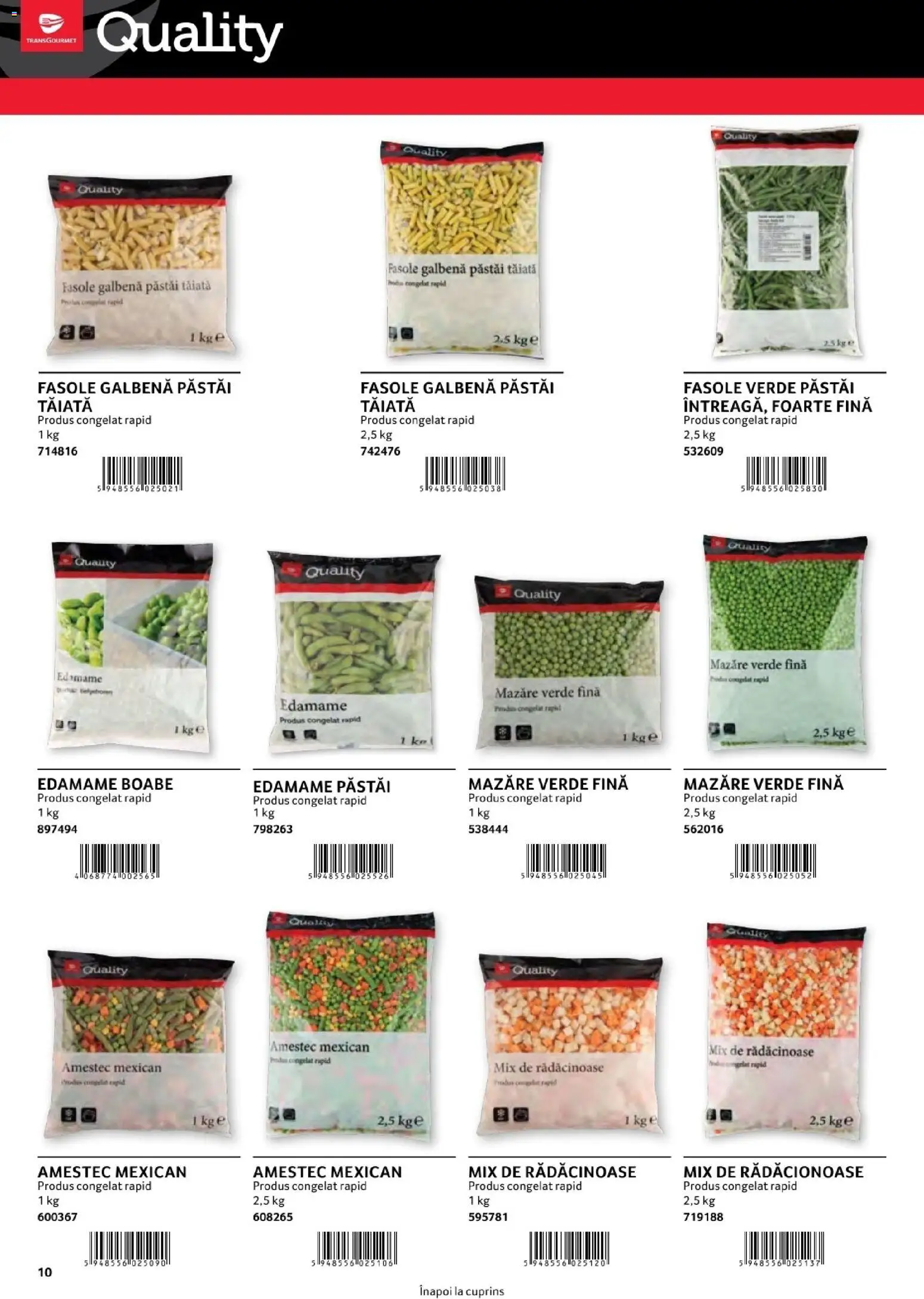 Noul catalog Selgros – valabil de la 01.08.2026 | Pagină: 10 | Produse: Mazăre, Fasole verde, Amestec