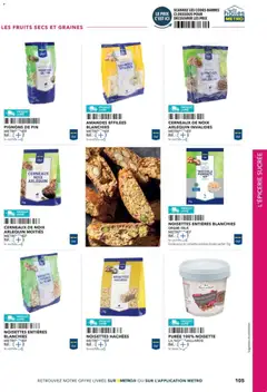 METRO - Prévisualisation de METRO - Guide Italie valide à partir de 28.05.2026 | Page: 105 | Produits: Noisette, Pignons de pin, Amandes, Fruits secs