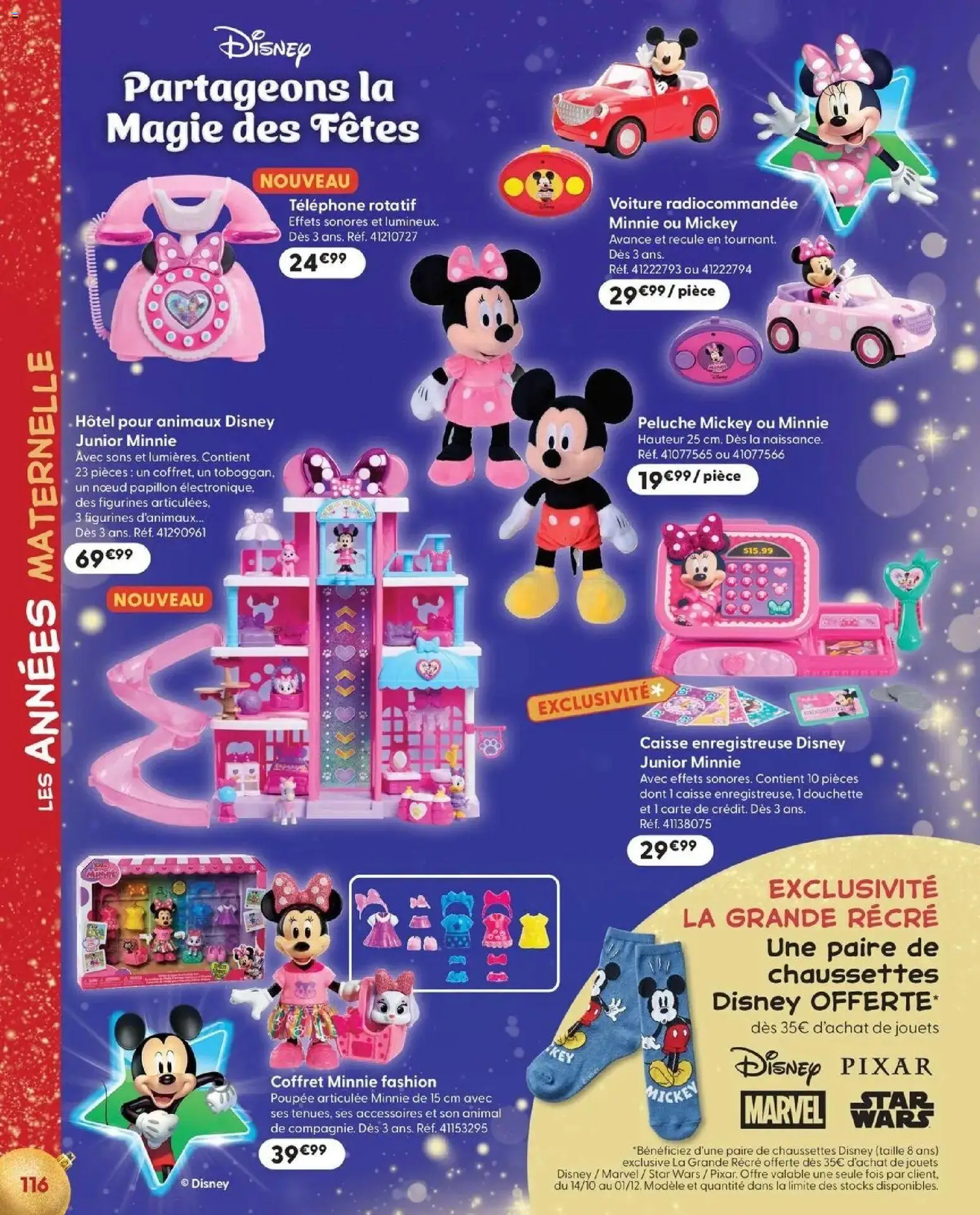 La Grande Récré - LE NOËL DE TOUTES LES PASSIONS à partir du 14/10/2026 - promo en ligne | Page: 116 | Produits: Poupée, Voiture radiocommandée, Paire de chaussettes, Noeud papillon