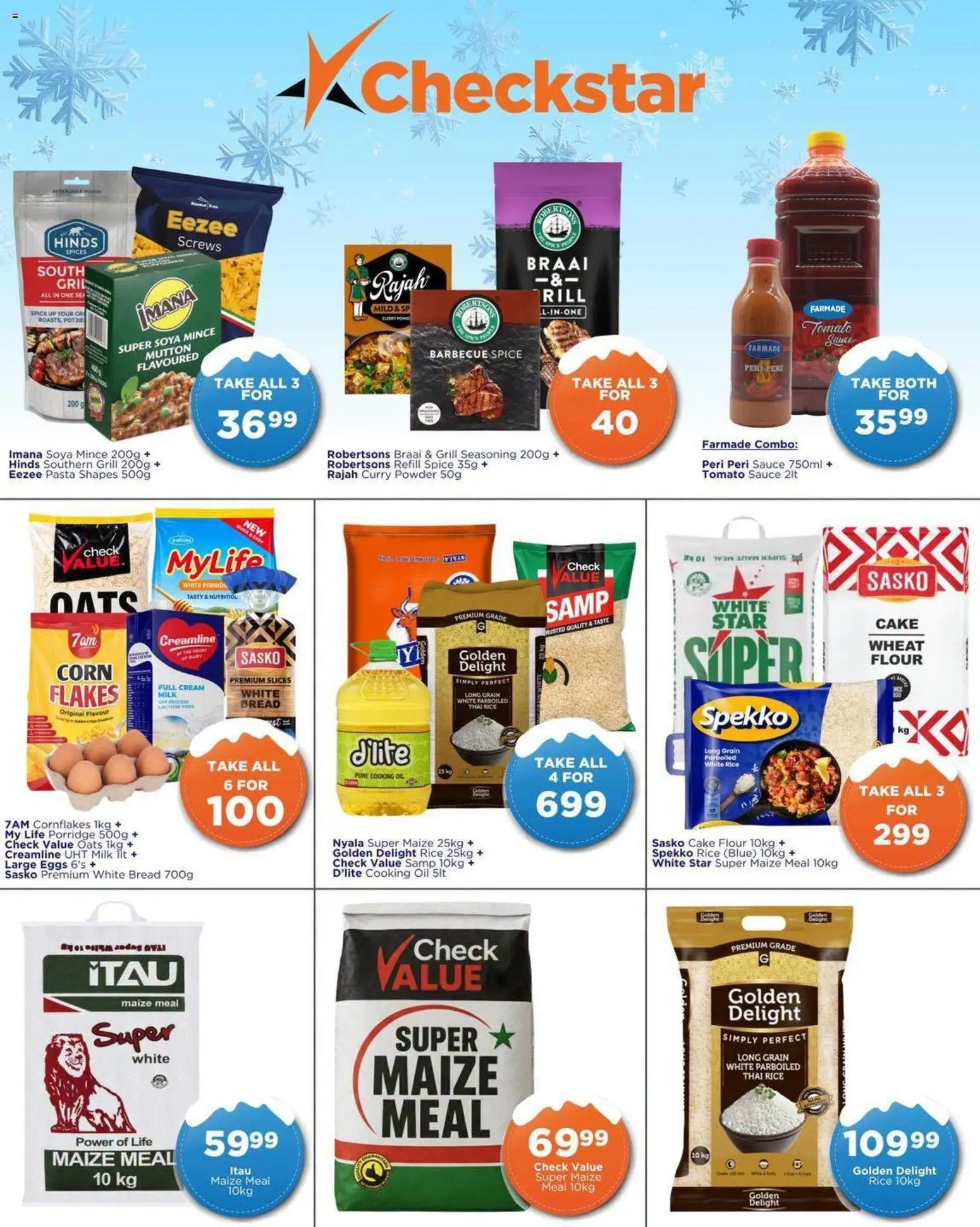 New Check Star catalogue – valid from 12/08/2026 | Page: 3 | Products: Corn, Eggs, Powder, Rice