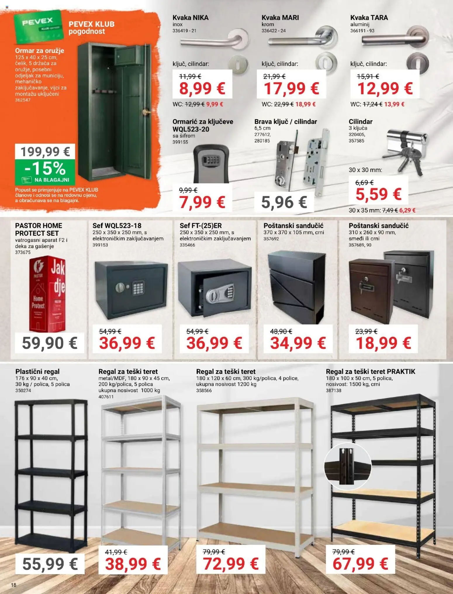 Pevex katalog | vrijedi od 28.05.2026 | Stranica: 18 | Proizvodi: Ormar, Polica, Kvaka, Deka