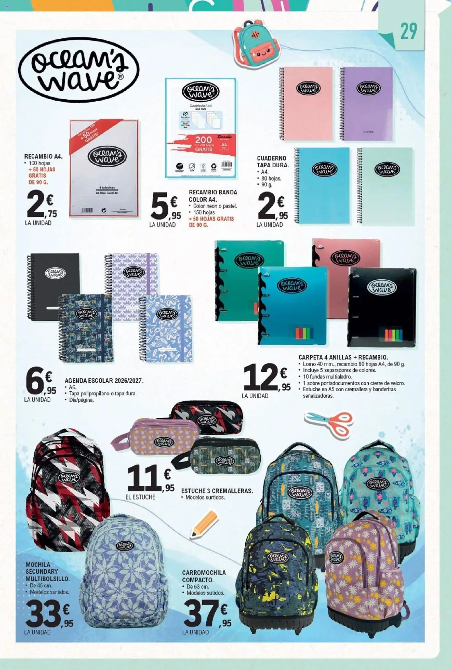 E.Leclerc Miranda de Ebro │ válido desde el 10/08/2026 | Página: 29 | Productos: Lomo, Mochila