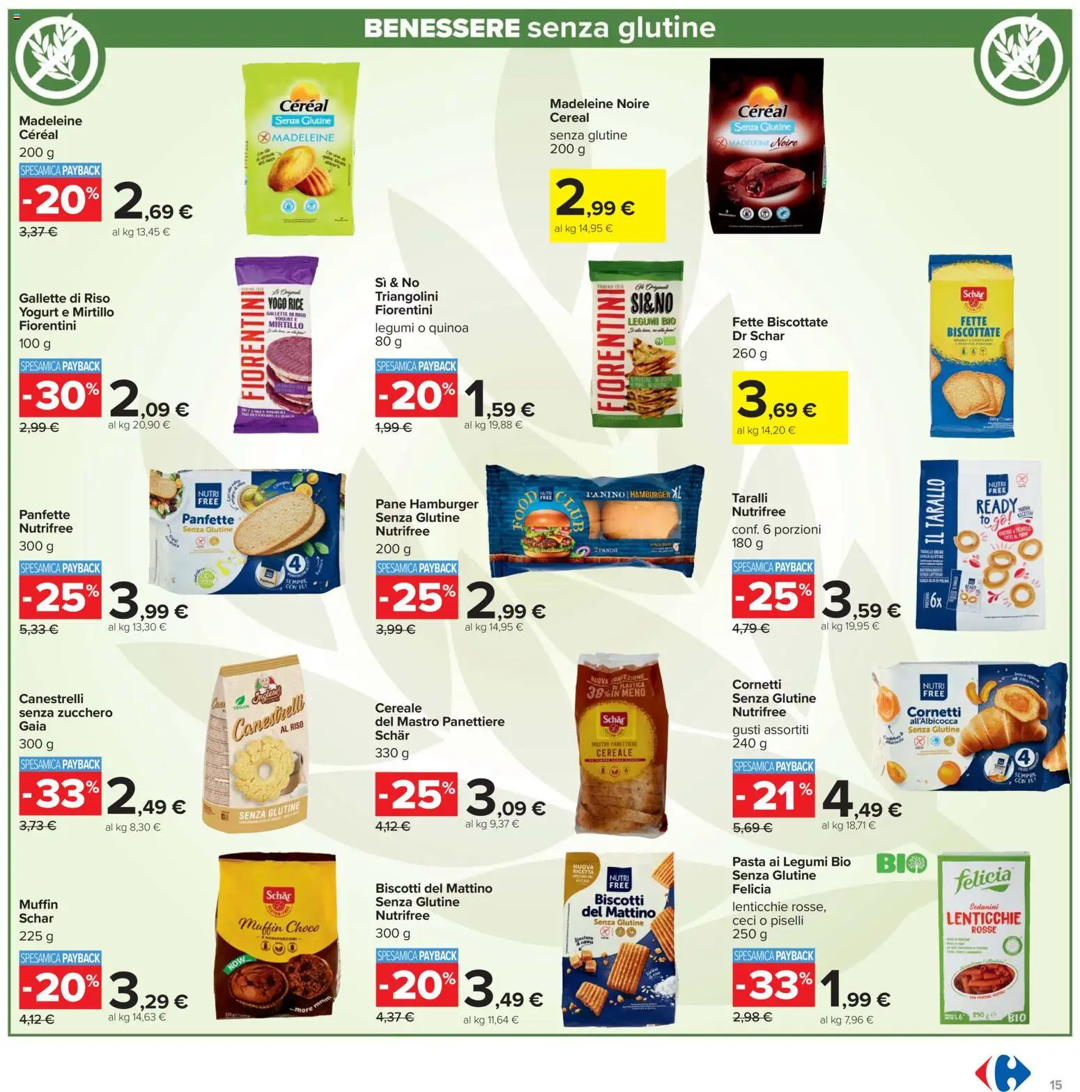 Volantino Carrefour del 19.05.2026 | Pagina: 15 | Prodotti: Riso, Gallette, Taralli, Quinoa