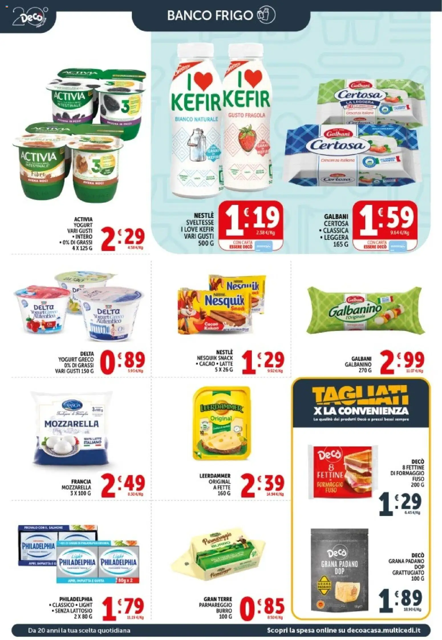 Volantino Decò del 08.06.2026 | Pagina: 6 | Prodotti: Yogurt greco, Yogurt, Formaggio, Burro