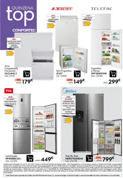 Pré-visualização Conforama - Quinzena top válido de 10/09/2026 | Página: 18 | Produtos: Agua, Frigorífico, Portas, Gelo