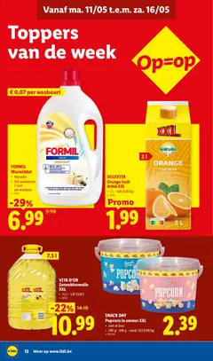 Lidl Folder week 20 - Voorbeeld van een folder van Lidl, geldig van 11.05.2026 | Pagina: 12 | Producten: Was, Fruit, Fehér kolbász, Wasmiddel
