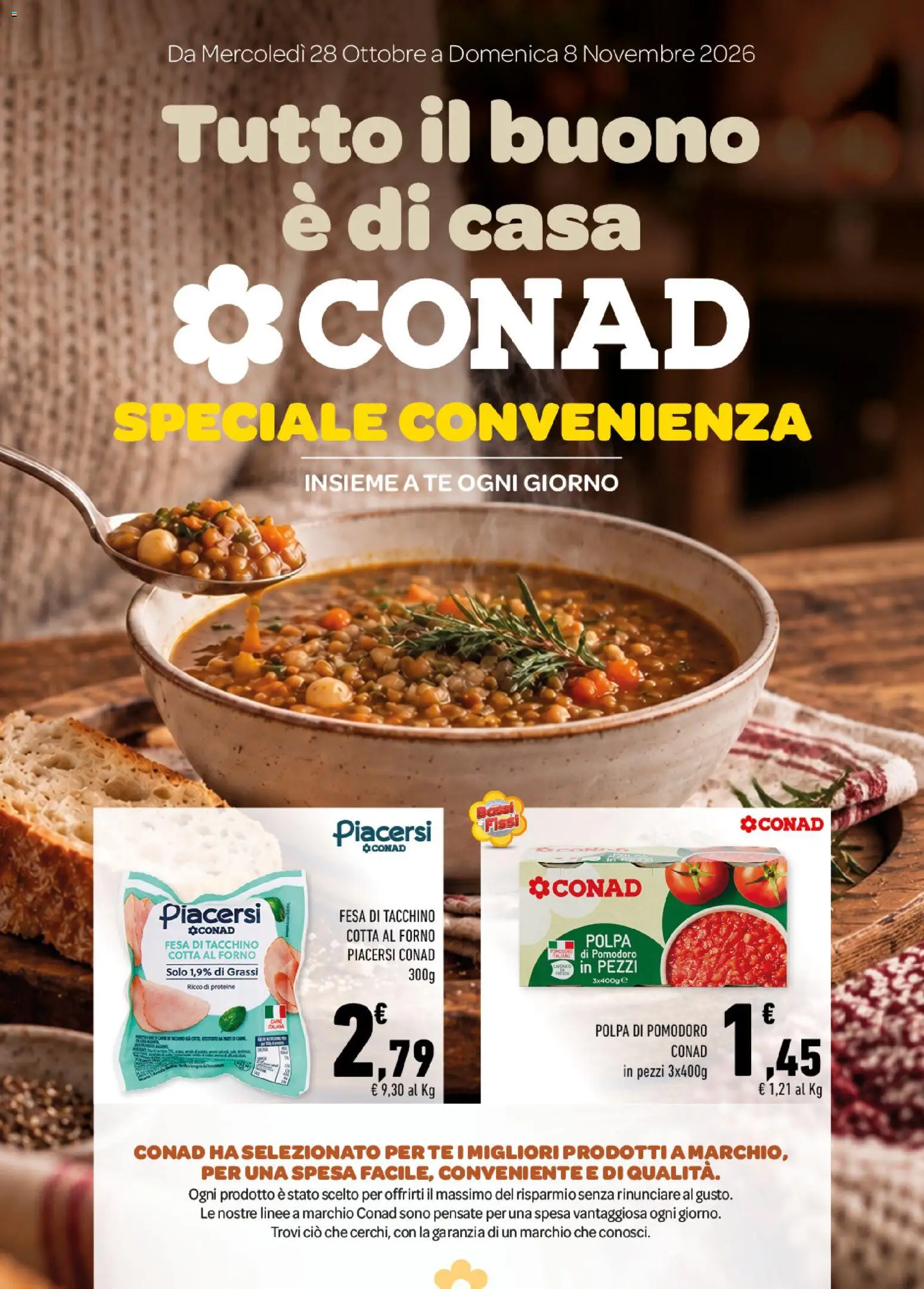 Volantino Conad del 28/10/2026 | Pagina: 1