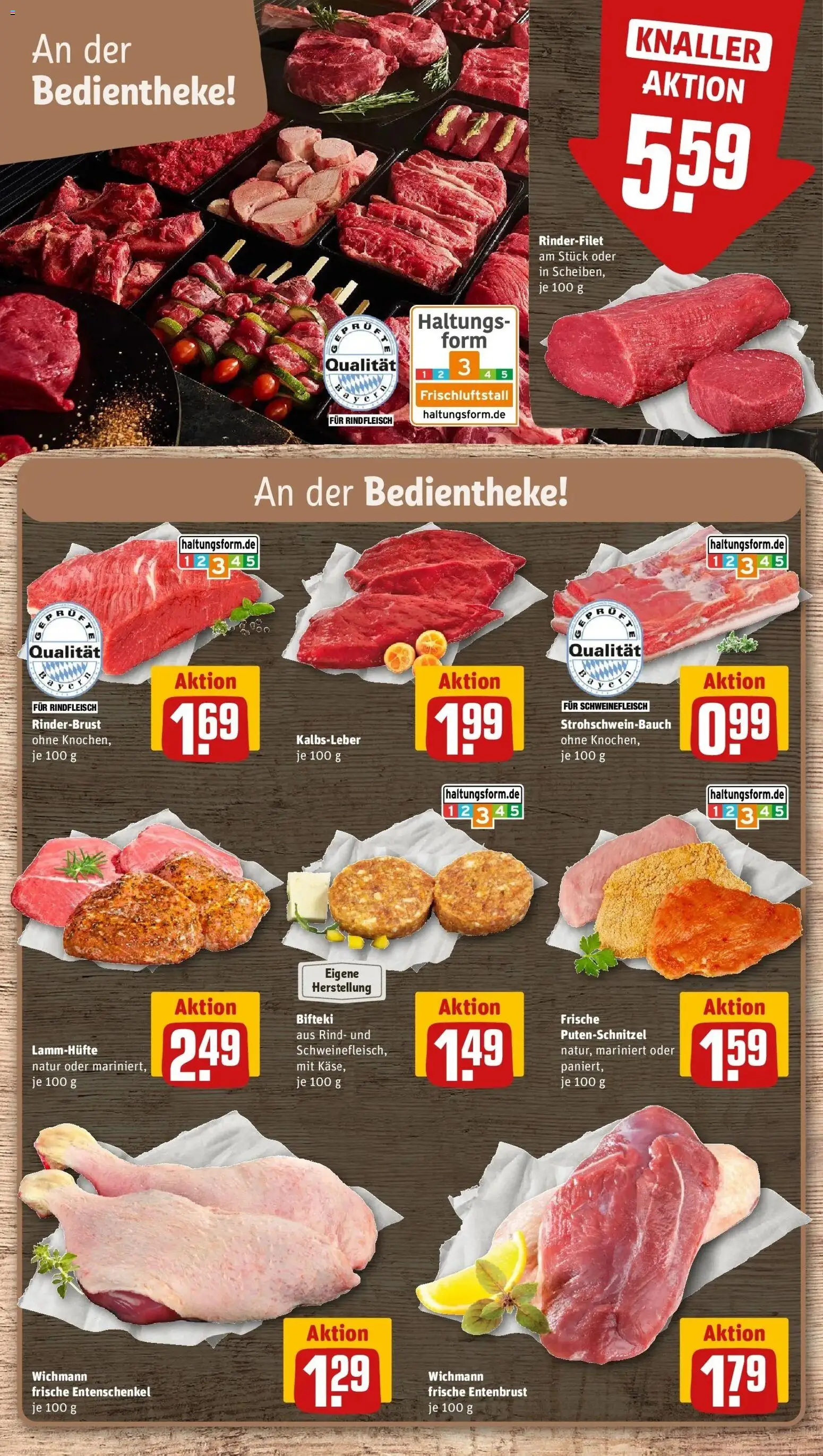 REWE Prospekt ab 12.10.2026 zum Blättern » Angebote | Seite: 6 | Produkte: Rinderfilet, Putenschnitzel, Schweinefleisch, Rindfleisch