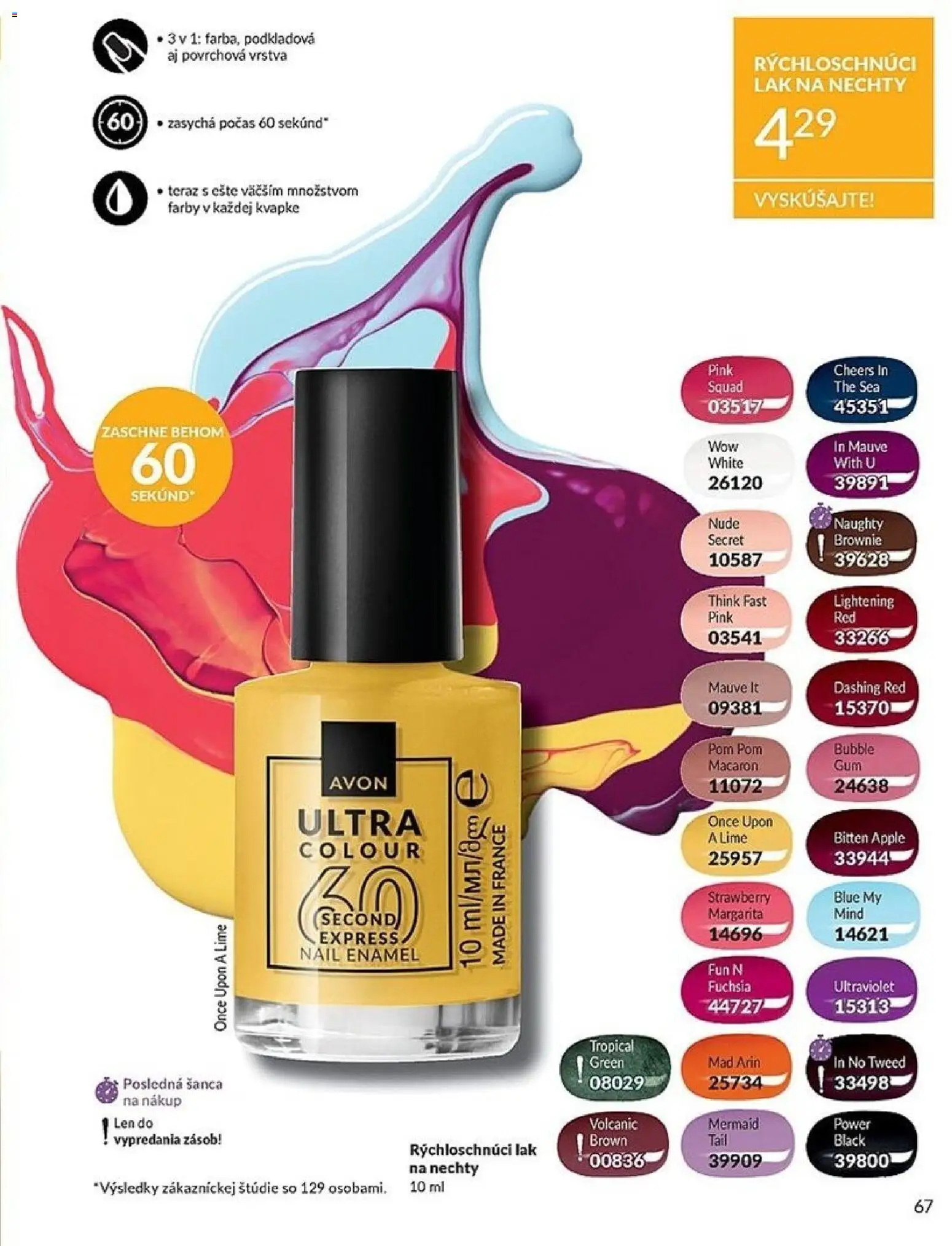 Nové Avon akcie – leták je platný od 01.06.2026 | Strana: 67 | Produkty: Apple, Lak na nechty