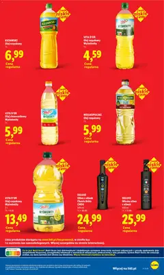 Pogląd oferty "WIELKOPOLSKI Olej rzepakowy, Olej rzepakowy 1L" - ważna od 21.08.2026 | Strona: 25 | Produkty: Olej słonecznikowy, Żywność, Oliwa z oliwek, Olej