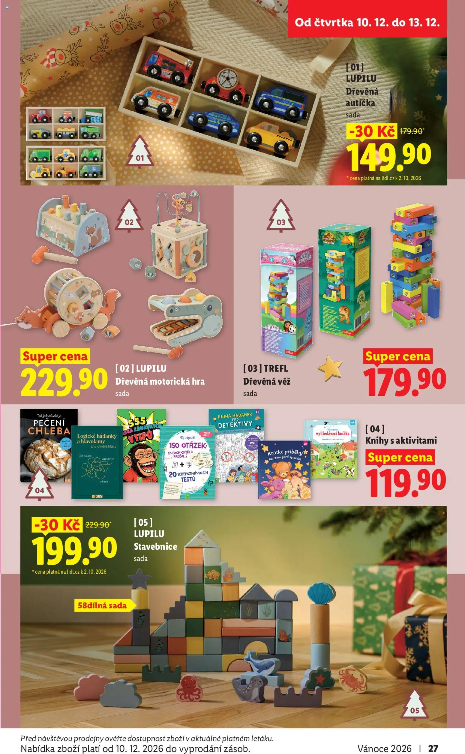 Lidl leták - Vánoční inspirace 2026 od 19.10.2026 | Strana: 27 | Produkty: Knihy, Stavebnice, Zápisník, Knížka