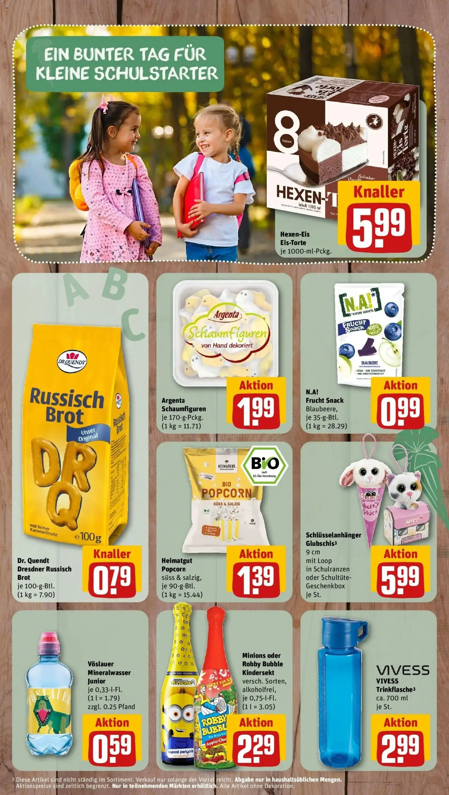 REWE Prospekt ab 10.08.2026 zum Blättern » Angebote | Seite: 11 | Produkte: Eistorte, Mineralwasser, Zucker, Brot