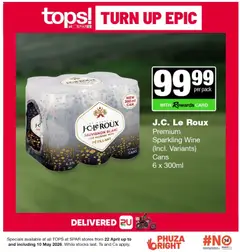 Tops at Spar specials catalogue – valid from 22.04.2026 | Page: 10 | Products: Wine