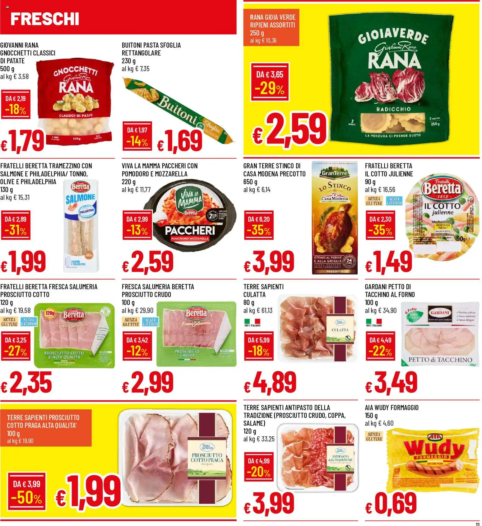 Volantino Galassia del 02/11/2026 | Pagina: 11 | Prodotti: Patate, Formaggio, Paccheri, Gnocchetti