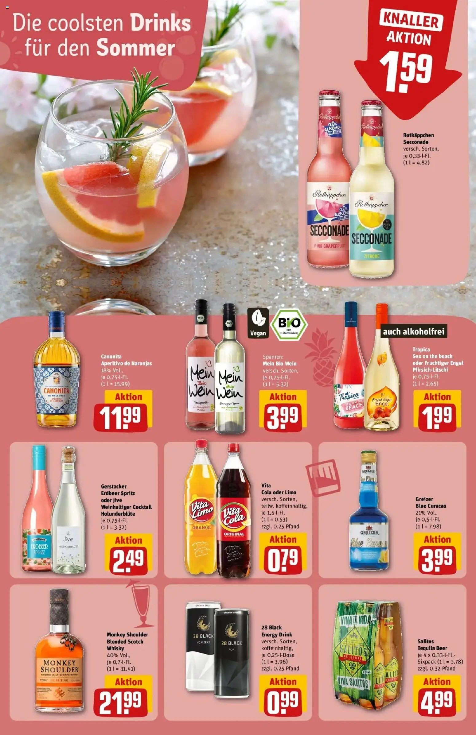 Rewe Prospekt Berlin / Gesundbrunnen – gültig ab 06.07.2026 | Seite: 20 | Produkte: Cola, Tequila, Zitrone, Rotkäppchen