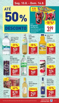 Pré-visualização SUPER BOCK, Cerveja, Mini, Pack de 15 x 200 ml;, 3 L pack (I = 1.93) válido de 10/08/2026 | Página: 7 | Produtos: Refrigerante, Super bock, Chá, Soda