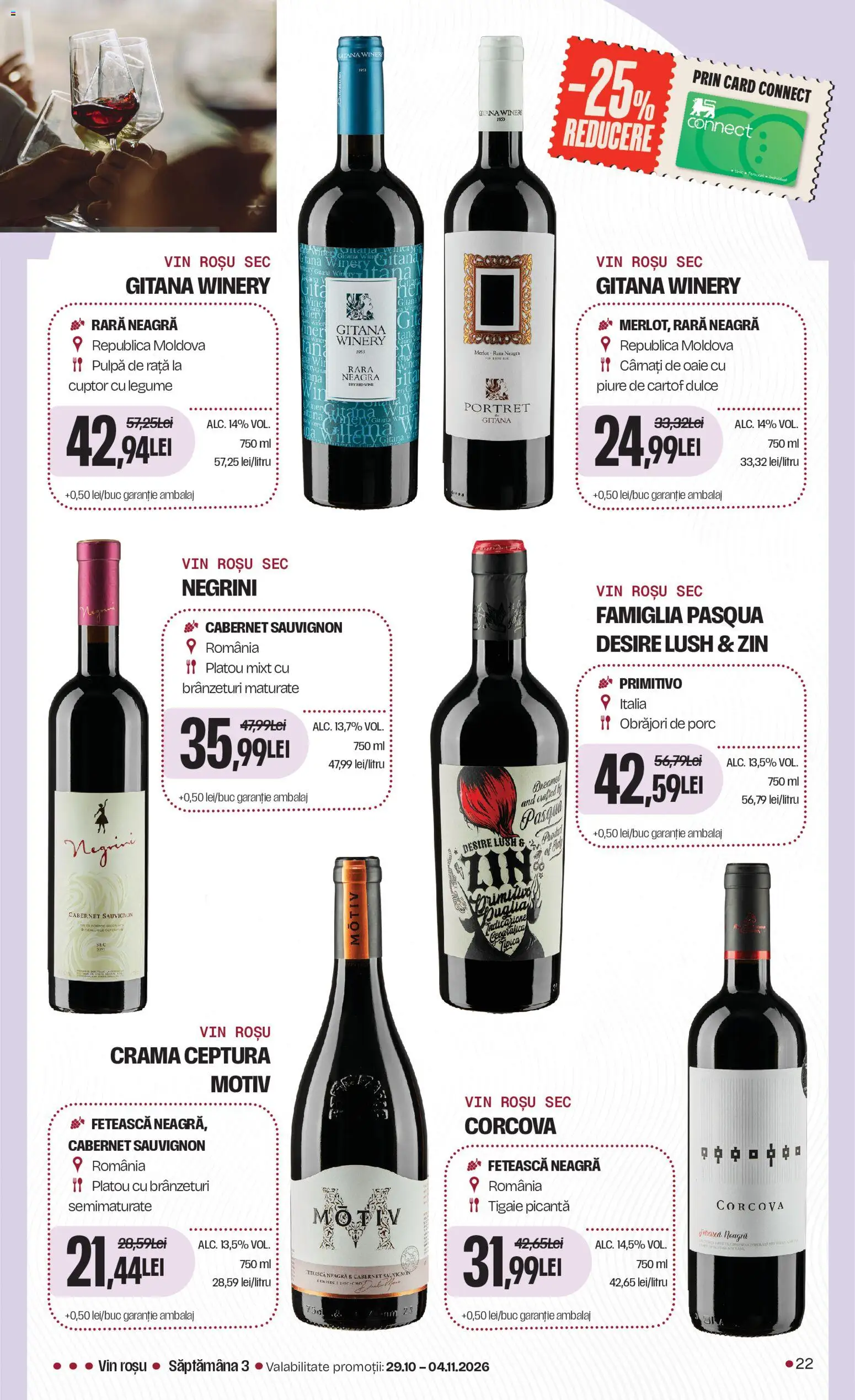Noul catalog Mega Image – valabil de la 15.10.2026 | Pagină: 22 | Produse: Cuptor, Vin, Sauvignon, Legume
