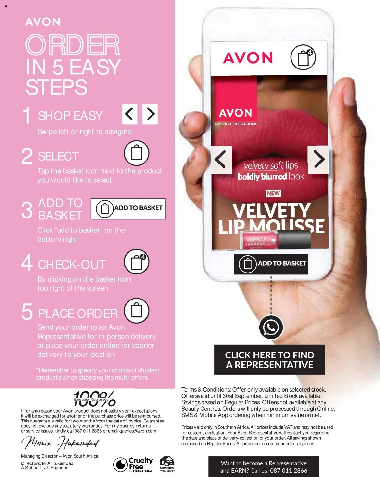 New Avon catalogue – valid from 01/09/2026 | Page: 12 | Products: Basket, Tap, Stock