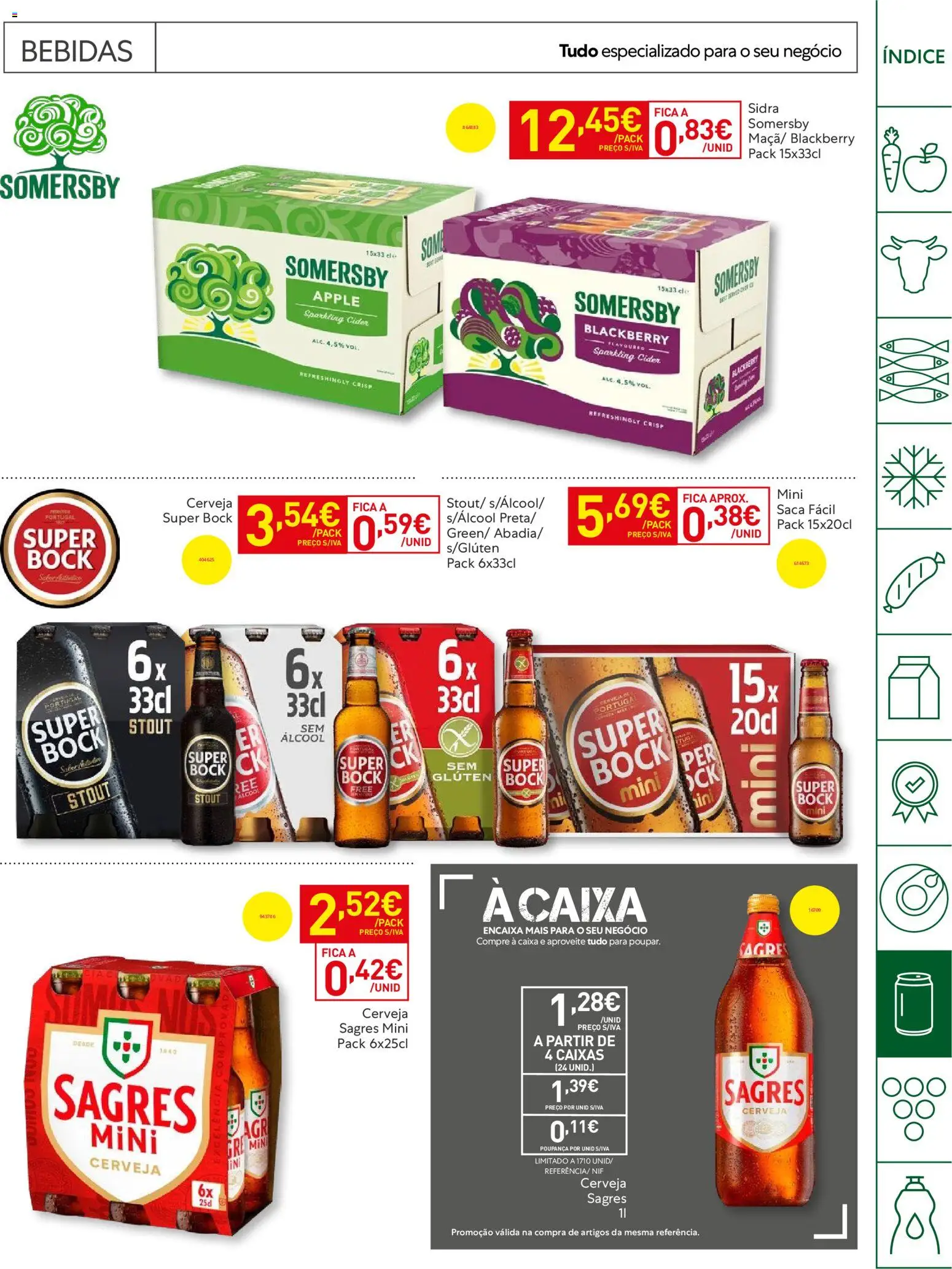 Recheio Horeca │ válido de 12.05.2026 | Página: 27 | Produtos: Super bock, Caixa, Cerveja, Somersby