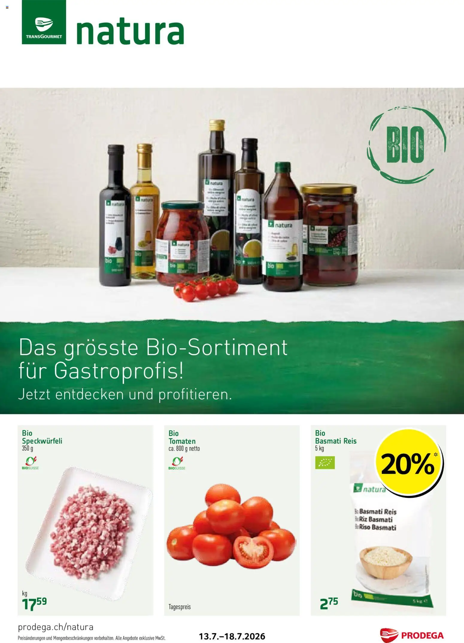 Prodega aktionen Natura | Angebote (13.07.2026 catalogue cover