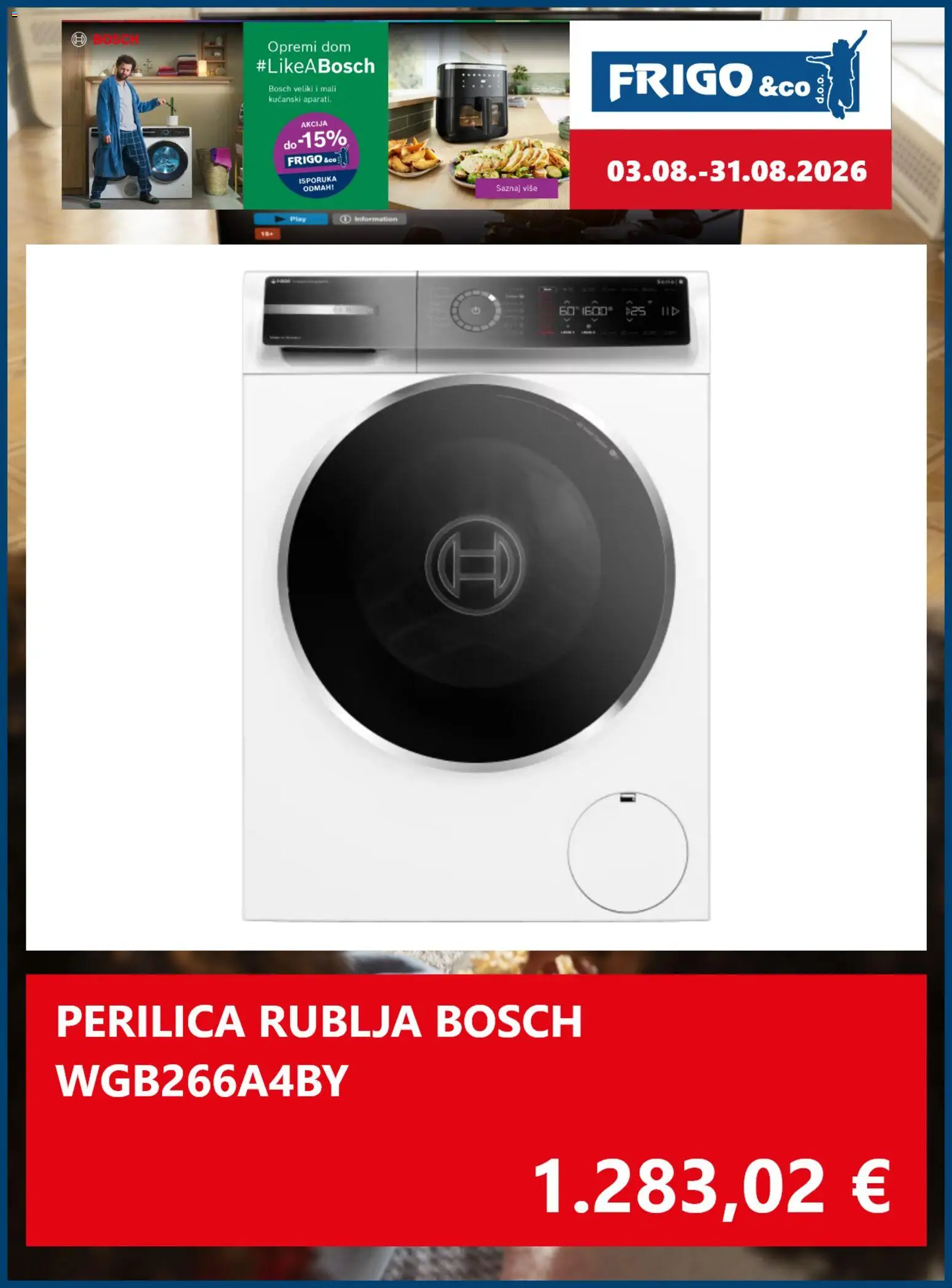 FRIGO & Co. katalog | vrijedi od 03.08.2026 | Stranica: 5 | Proizvodi: Perilica rublja