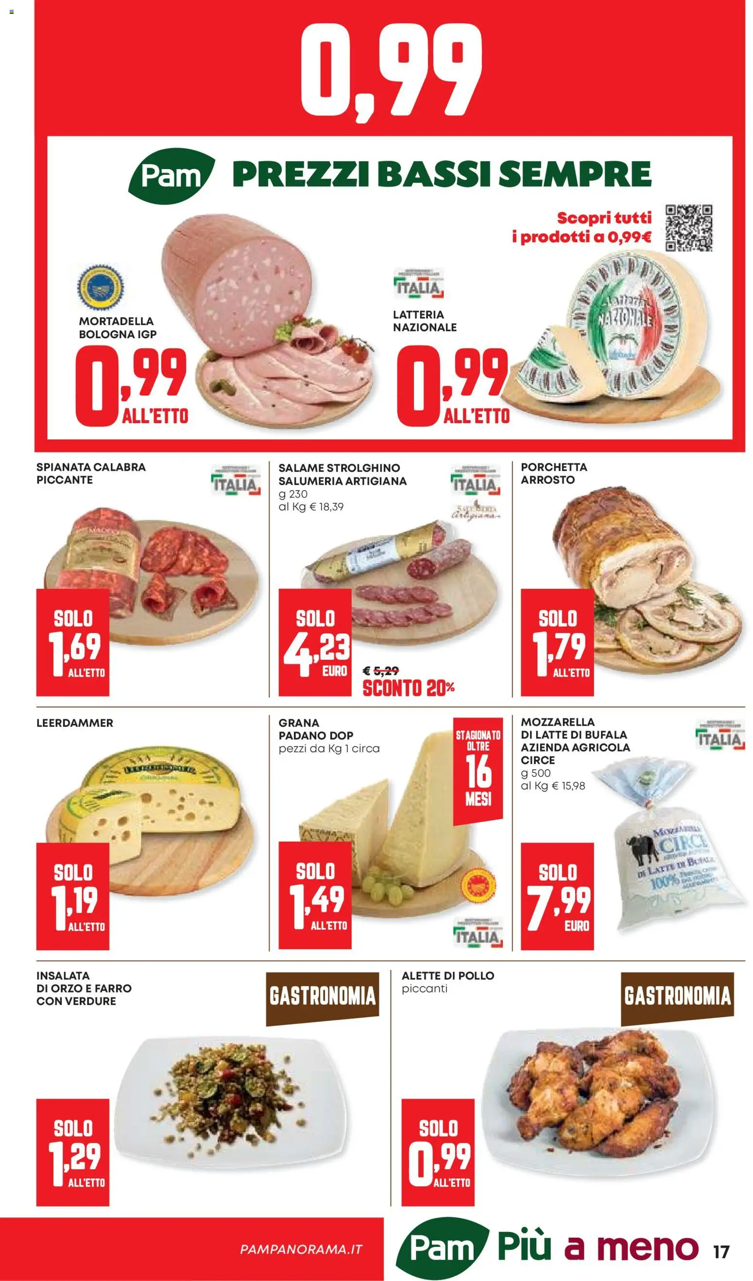 Volantino Panorama del 10/09/2026 | Pagina: 17 | Prodotti: Salame, Pollo, Mortadella, Farro