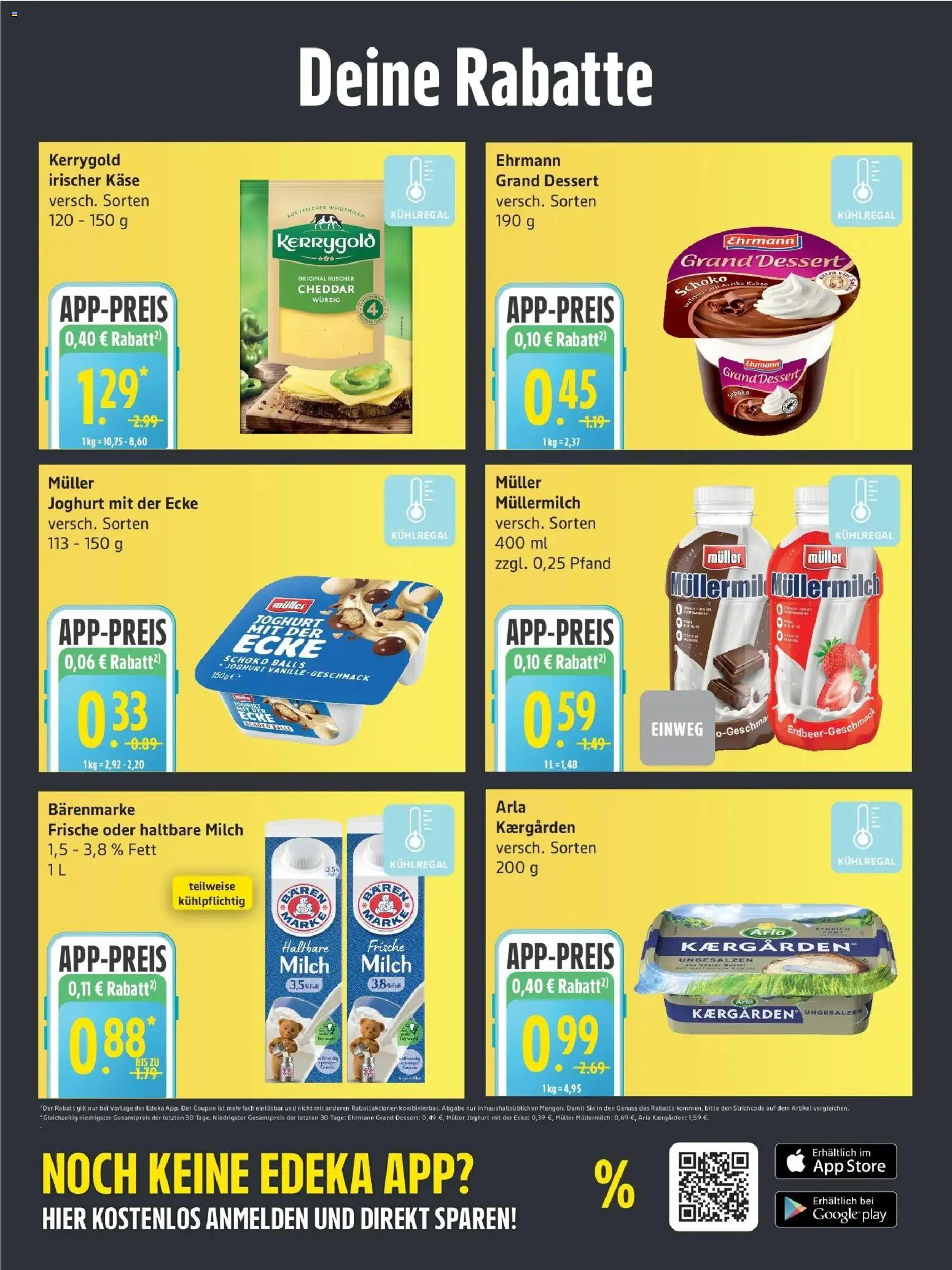 Edeka Prospekt Stralsund (ab 19.10.2026) » Angebote Online | Seite: 2 | Produkte: Käse, Ehrmann grand dessert, Haltbare milch, Muller mullermilch