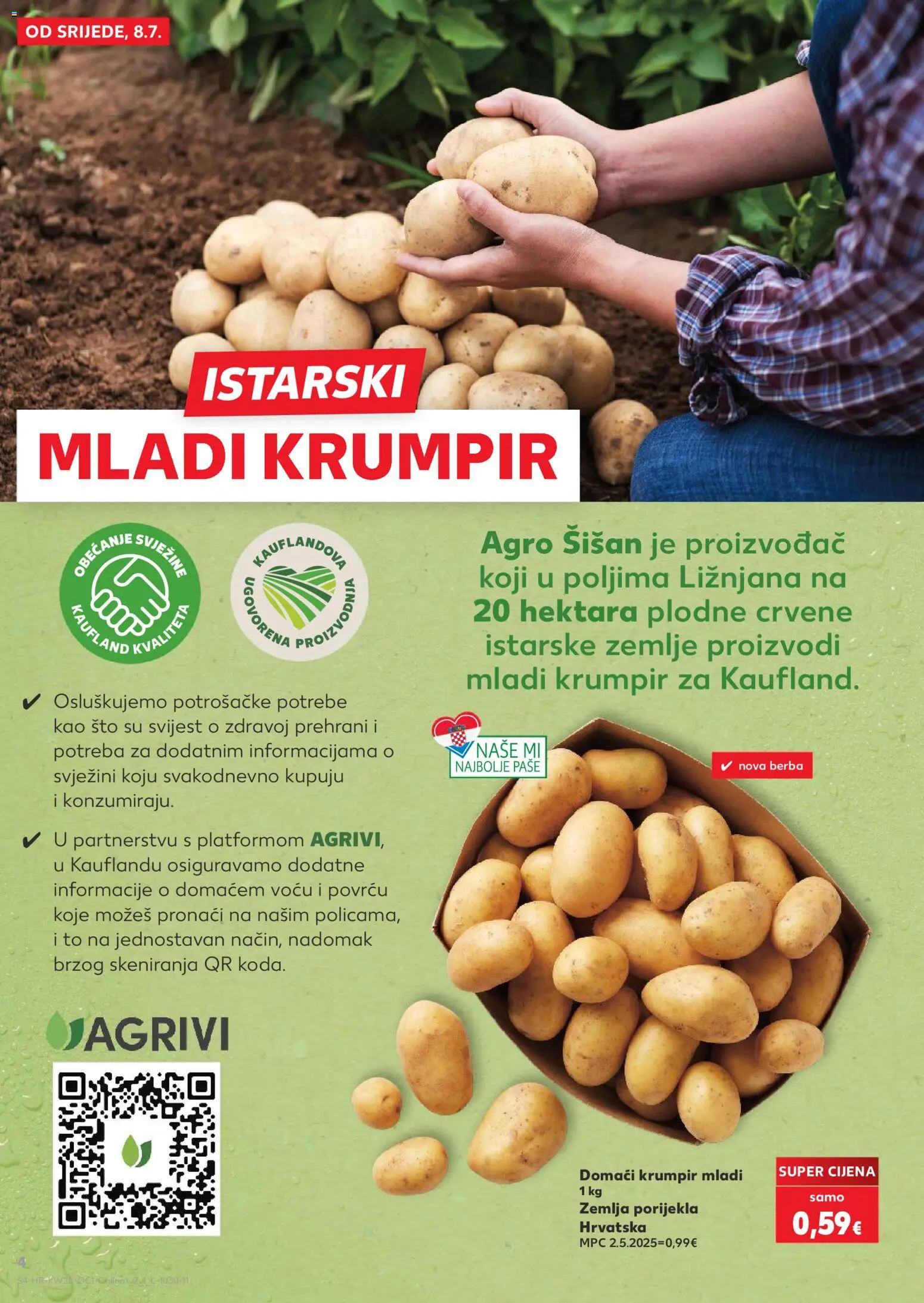 Kaufland katalog | vrijedi od 08.07.2026 | Stranica: 4 | Proizvodi: Krumpir