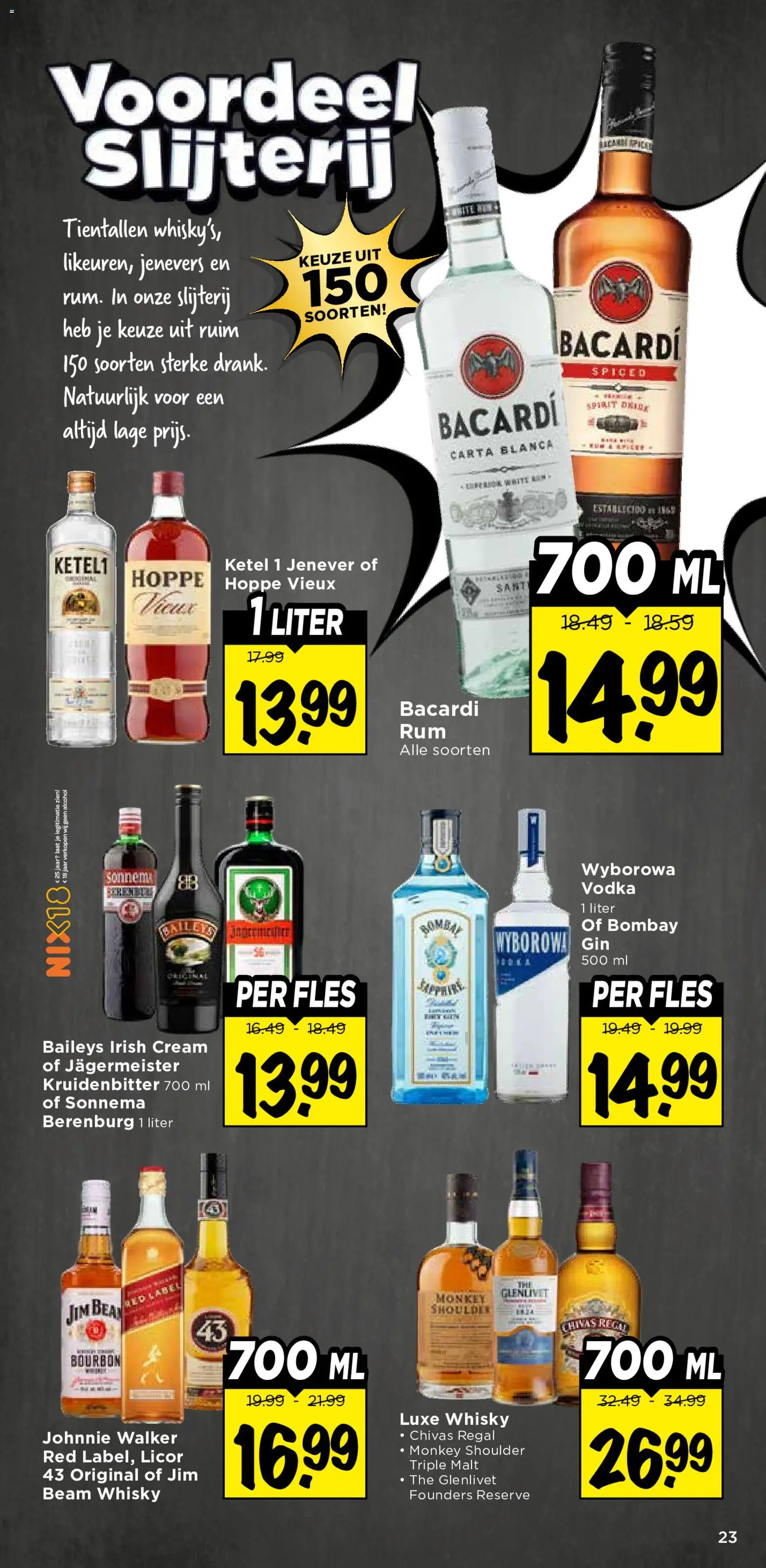 {H1} | Pagina: 29 | Producten: Bourbon, Slijterij, Baileys, Alcohol