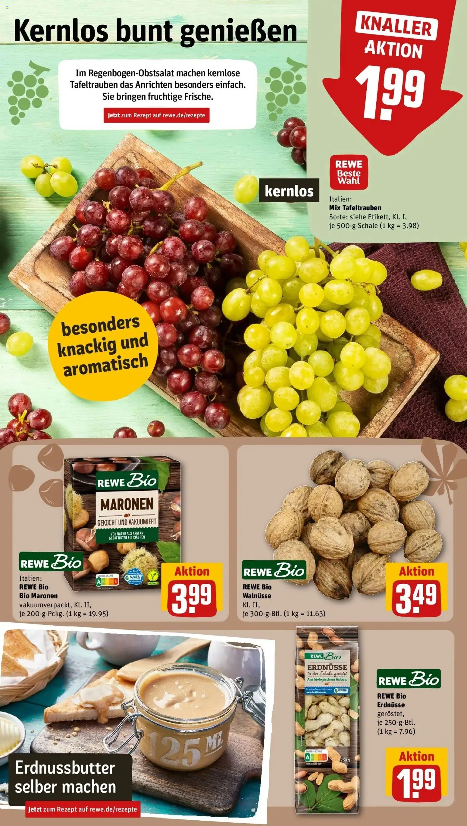 REWE Prospekt ab 05.10.2026 zum Blättern » Angebote | Seite: 8 | Produkte: Erdnüsse, Walnüsse