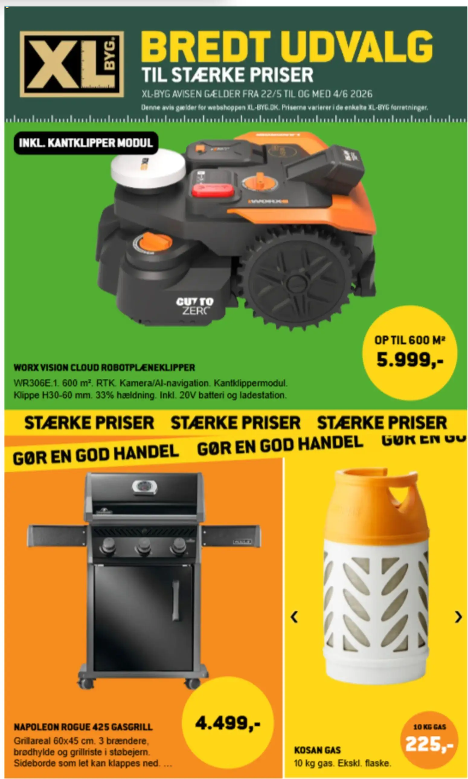 XL-BYG tilbudsavis – gyldig fra 22.05.2026 | Side: 1 | Produkter: Søm, Batteri