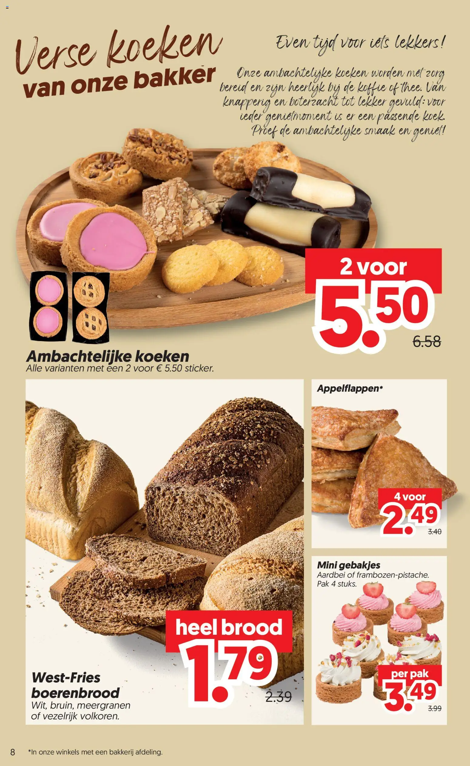 {H1} | Pagina: 8 | Producten: Brood, Koffie, Bakkerij, Aardbei