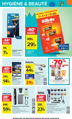 Carrefour - Prévisualisation de Carrefour catalogue valide à partir de 22/09/2026 | Page: 61 | Produits: Clipper, Brosse, Batterie, Hygiène