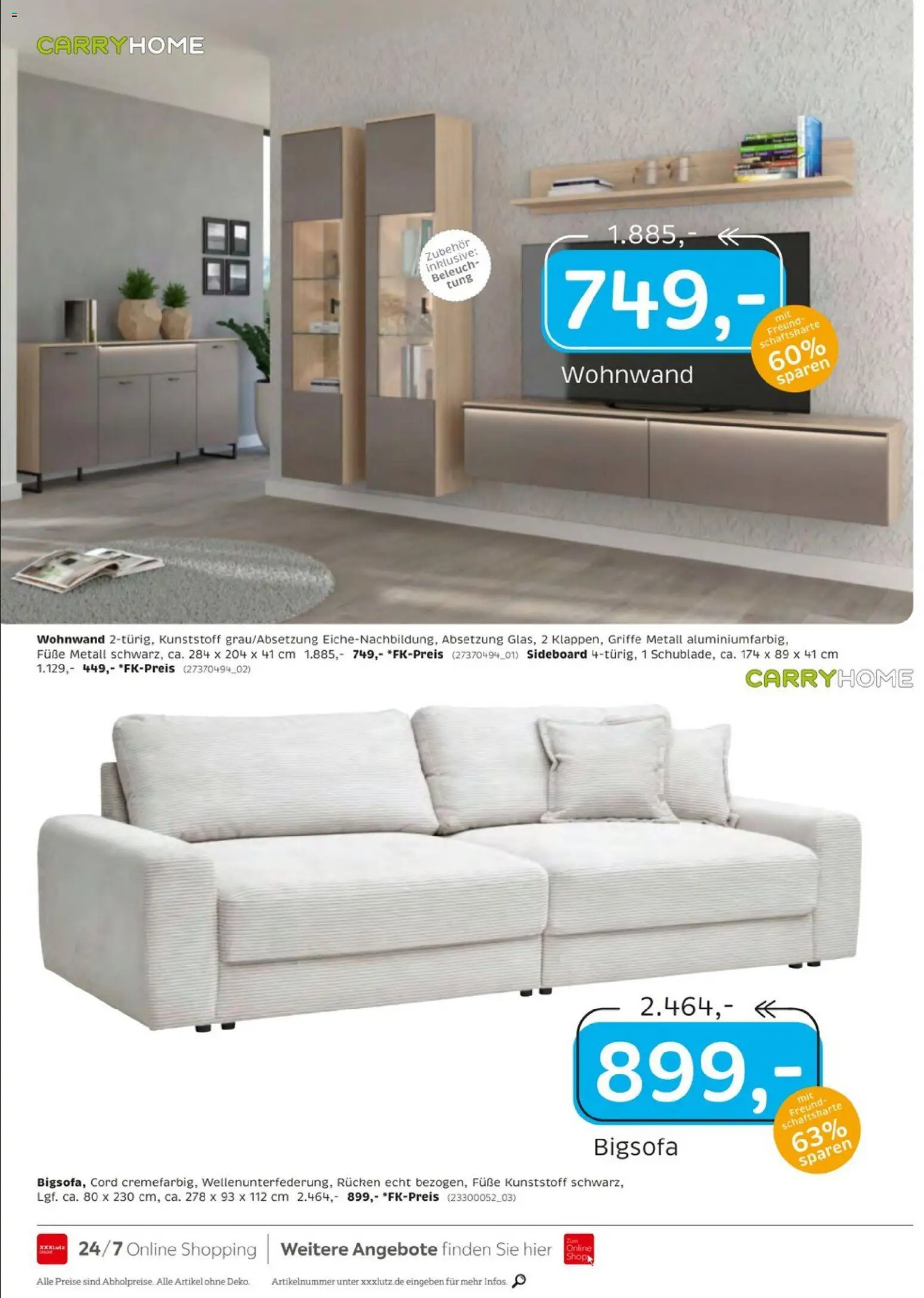 XXXLutz Prospekt – gültig ab 05.09.2026 | Seite: 20 | Produkte: Sideboard, Bigsofa, Wohnwand