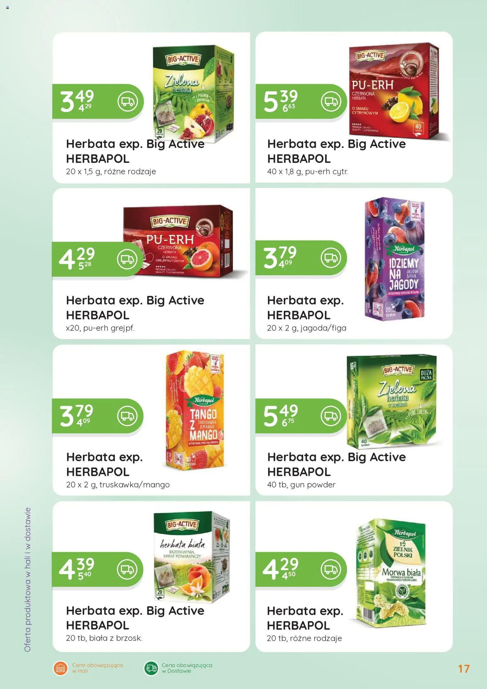 Eurocash gazetka - Oferta Handlowa od 04.05.2026 | Strona: 17 | Produkty: Mango, Jagody, Herbata