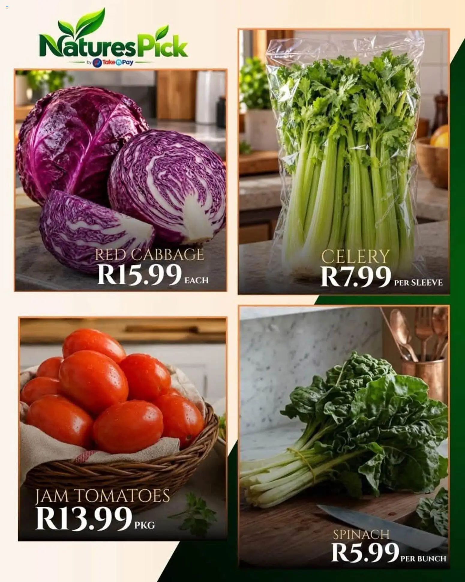 New Take n Pay catalogue – valid from 13/10/2026 | Page: 9 | Products: Jam, Celery, Tomatoes