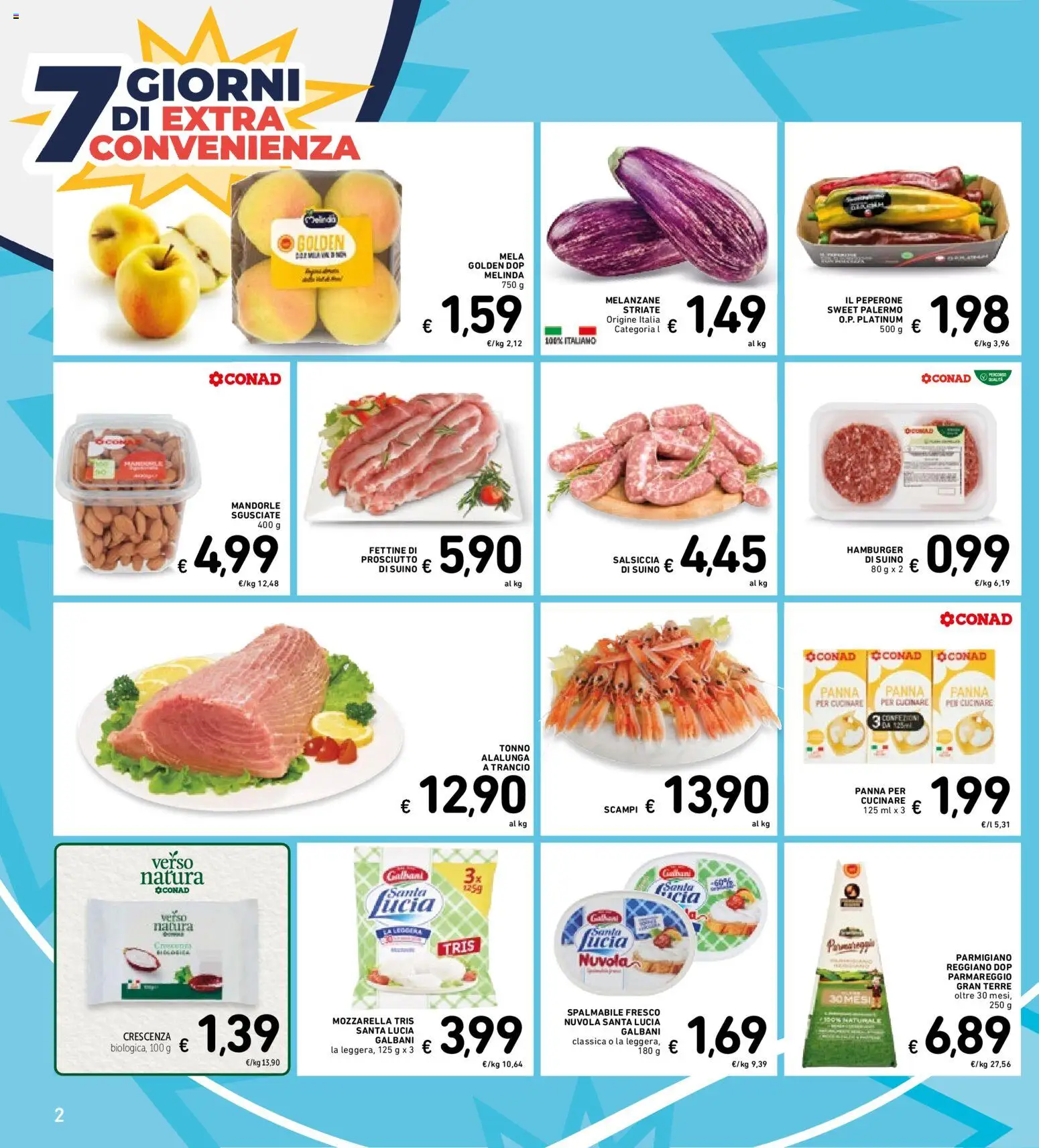 Volantino Spazio Conad del 30/06/2026 | Pagina: 29 | Prodotti: Suino, Mozzarella, Melanzane, Parmigiano