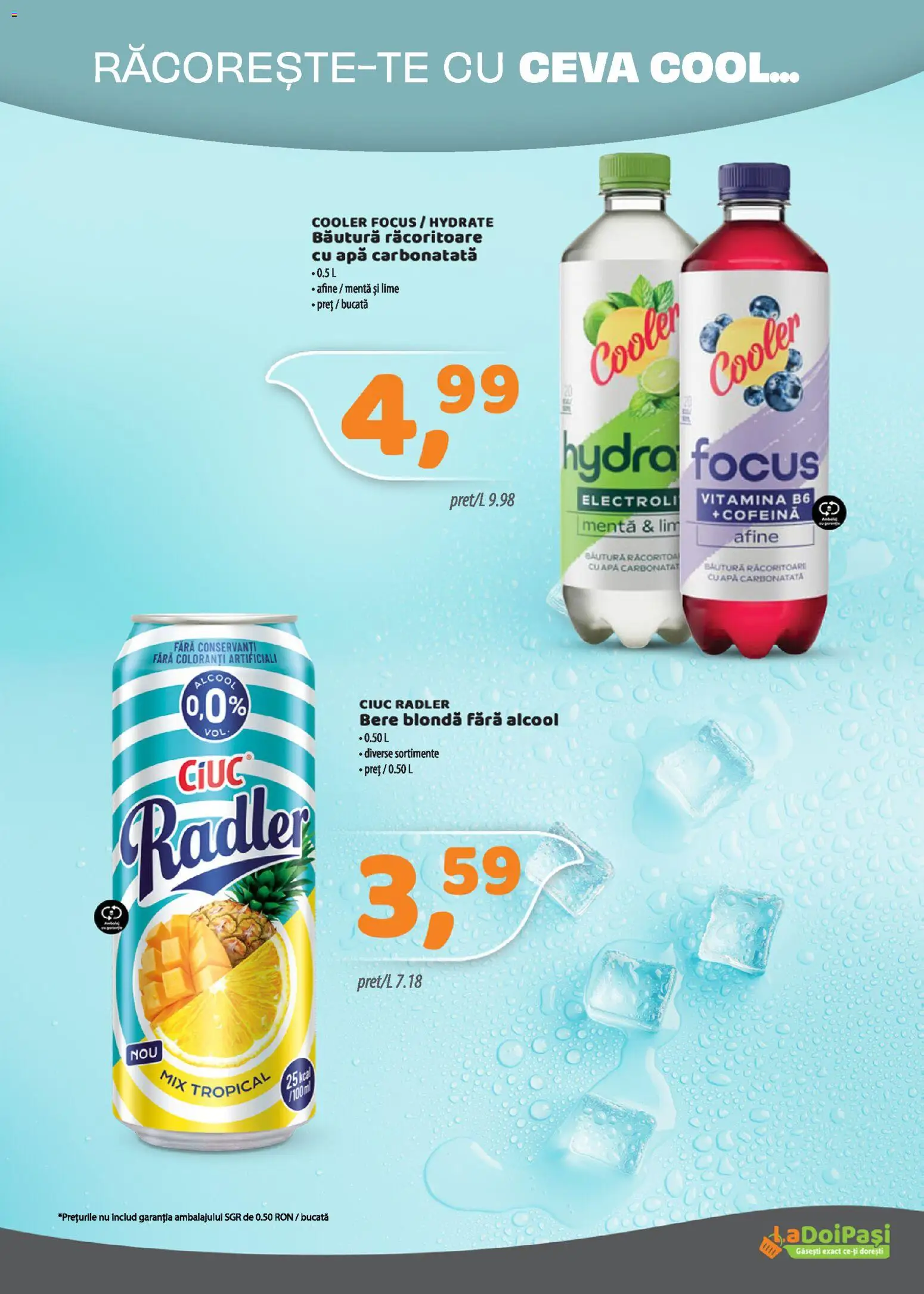 Noul catalog LaDoiPași – valabil de la 16.05.2026 | Pagină: 8 | Produse: Lime, Afine, Bere, Apă