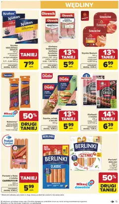 Pogląd oferty "Carrefour gazetka" - ważna od 27.04.2026 | Strona: 17 | Produkty: Schab, Kiełbaski, Szynka, Wędliny