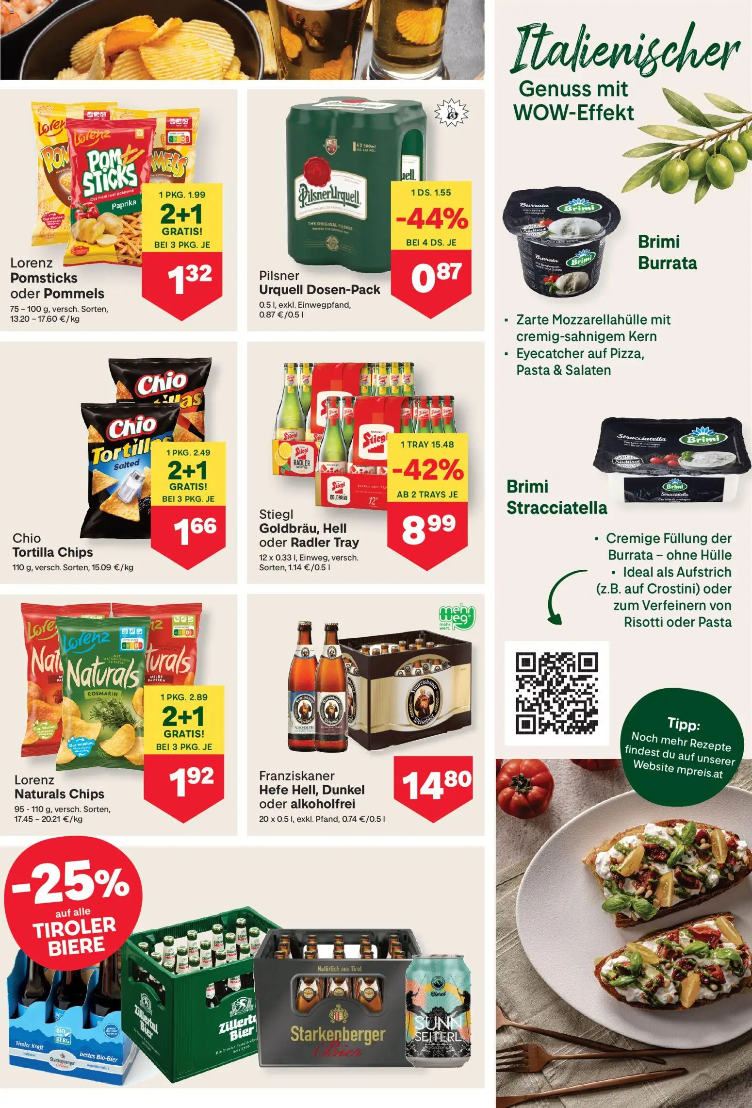 MPREIS Flugblatt gültig ab 09.07.2026 | Seite: 9 | Produkte: Pasta, Chips, Hülle, Bier