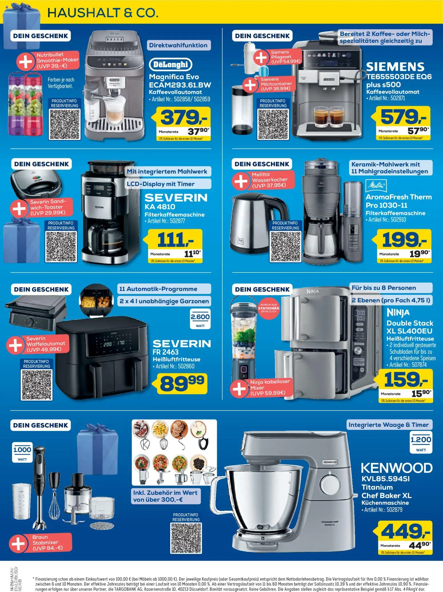 Euronics Prospekt Berlet – gültig ab 26.03.2026 | Seite: 12 | Produkte: Wasserkocher, Mixer, Kaffee, Heißluftfritteuse